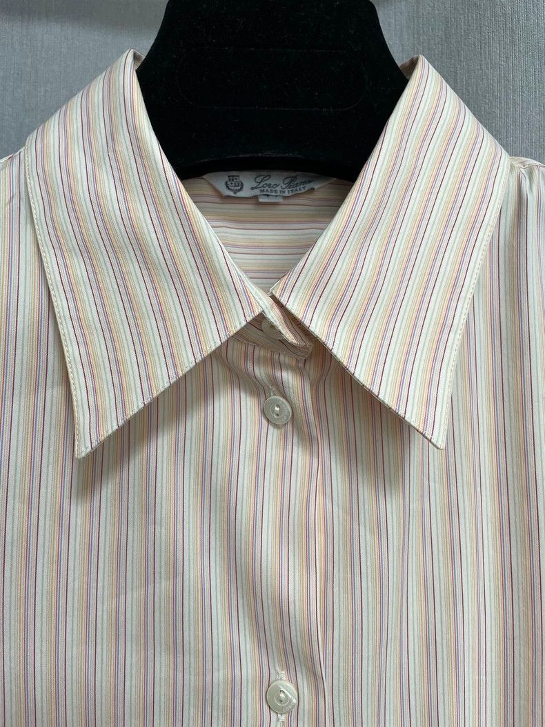 Loro Piana Loro piana Cotton striped business shirt 2506-Nextarrow Size M / US 6-8 / IT 42-44 - 2 Thumbnail