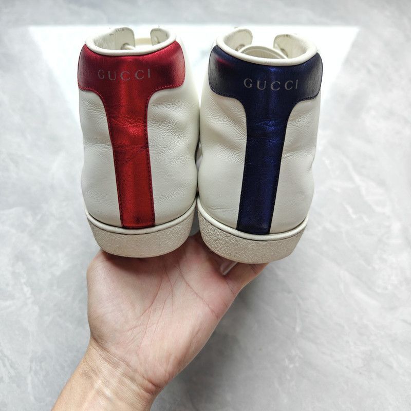 Gucci Ace High-Top Sneakers in White