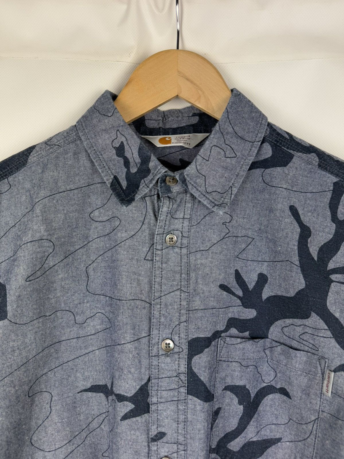 Carhartt Carhartt L/S Bowie Men’s Button Up Shirt Size L Size US L / EU 52-54 / 3 - 8 Thumbnail