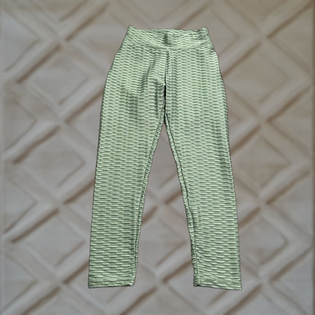 Vintage Nova Sports Leggings Womens Small Green Compression Active Yoga Athletic Skinny Leg Pants Size 28" / US 6 / IT 42 - 1 Thumbnail
