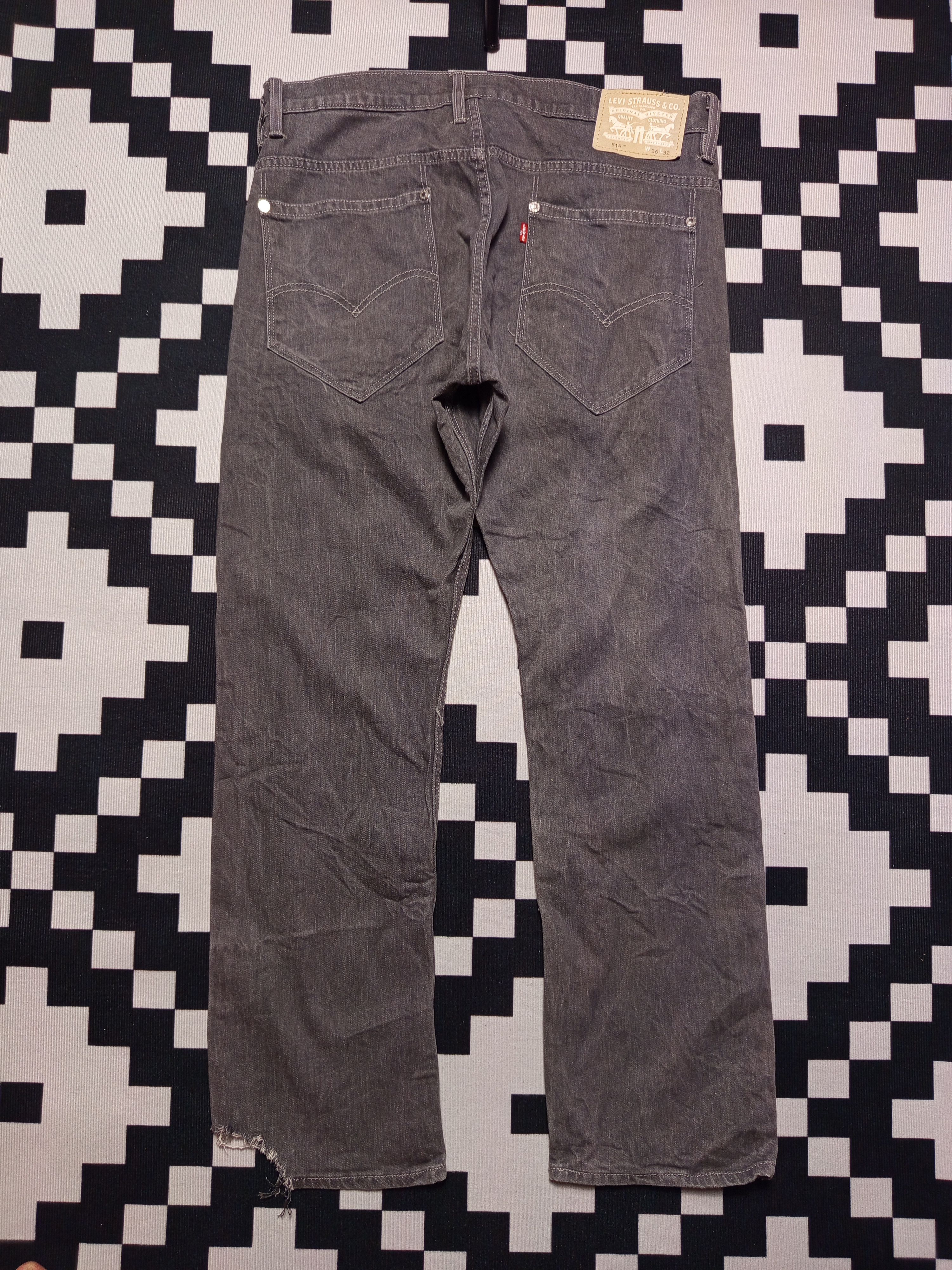 Levi's × Levi's Vintage Clothing × Vintage Vintage Levi’s 514 Slim Grey Denim Jean Size US 32 / EU 48 - 3 Thumbnail