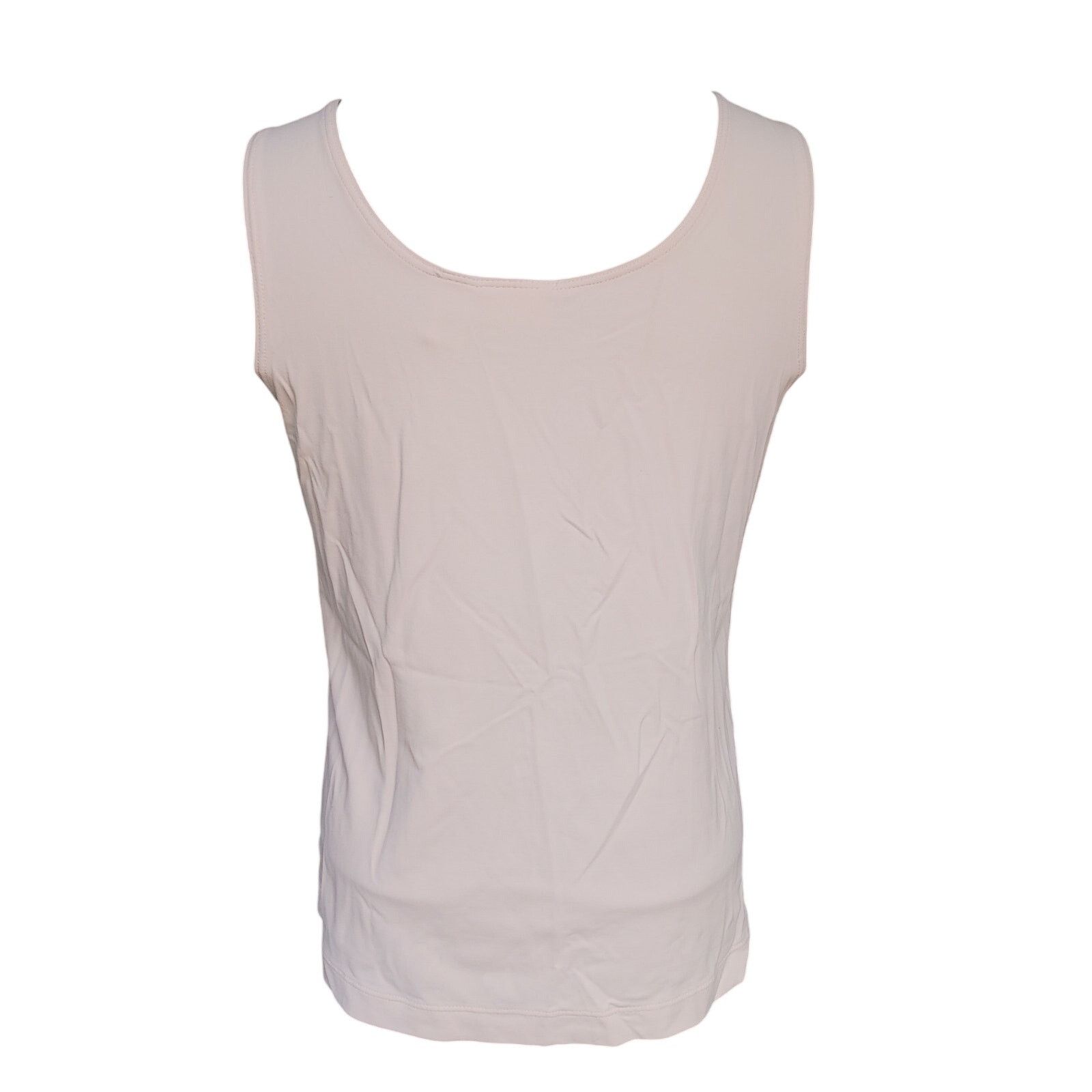 Chicos Chico's Women's 1 Light Pink Sleeveless Round Neck Tank Top Size M / US 6-8 / IT 42-44 - 2 Thumbnail