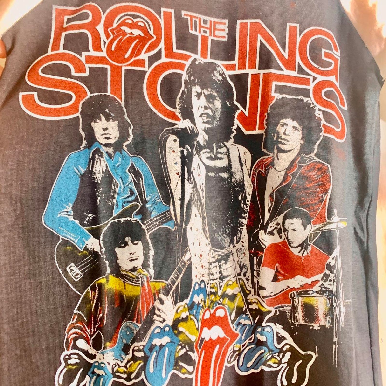 Vintage 1981 THE ROLLING STONES Tour raglan baseball tee shirt SMALL Size US S / EU 44-46 / 1 - 1 Thumbnail