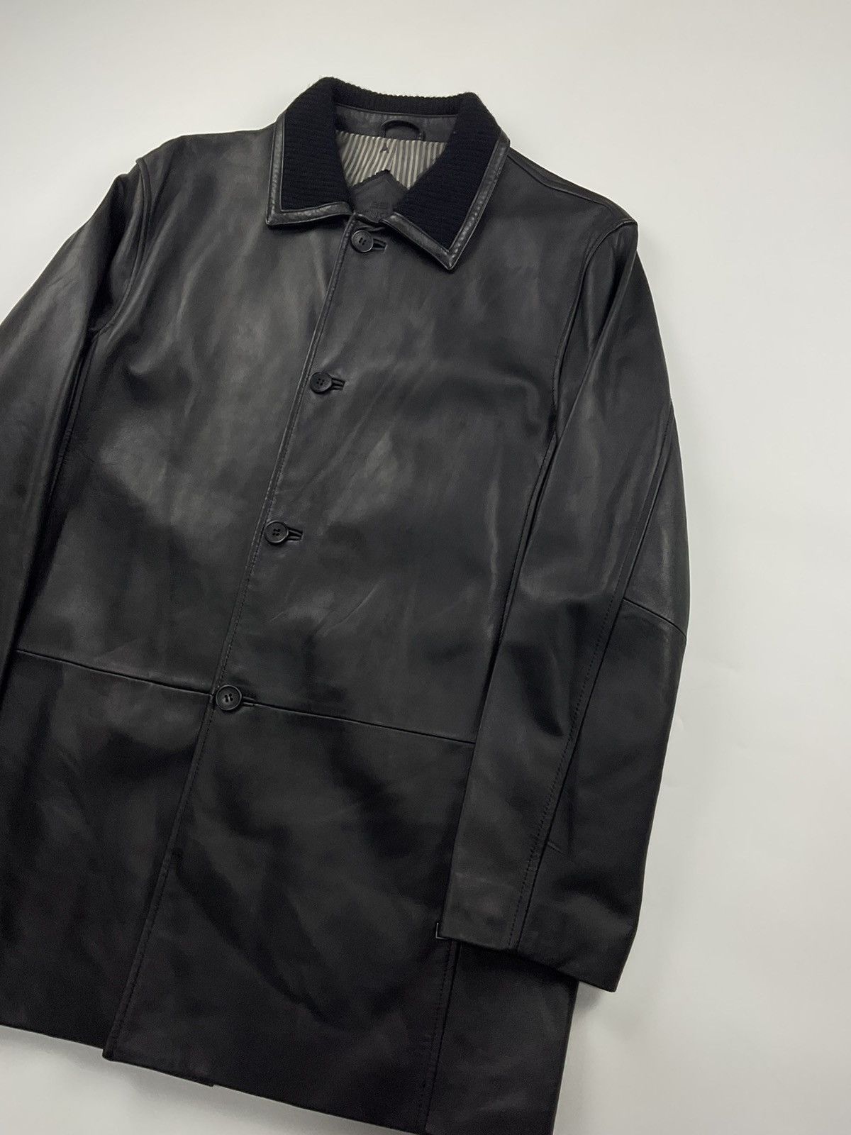 Balenciaga Vintage Balenciaga Leather Jacket Size US XL / EU 56 / 4 - 4 Thumbnail