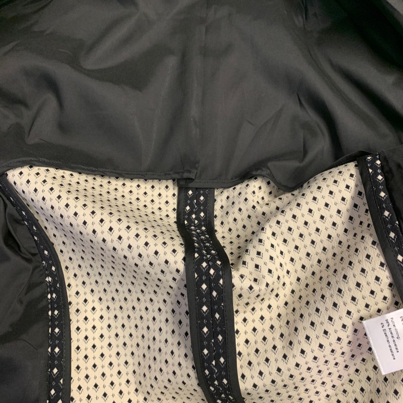 Akris Black White Cotton Diamond Single Breasted Jacket Blazer Size XS / US 0-2 / IT 36-38 - 7 Thumbnail