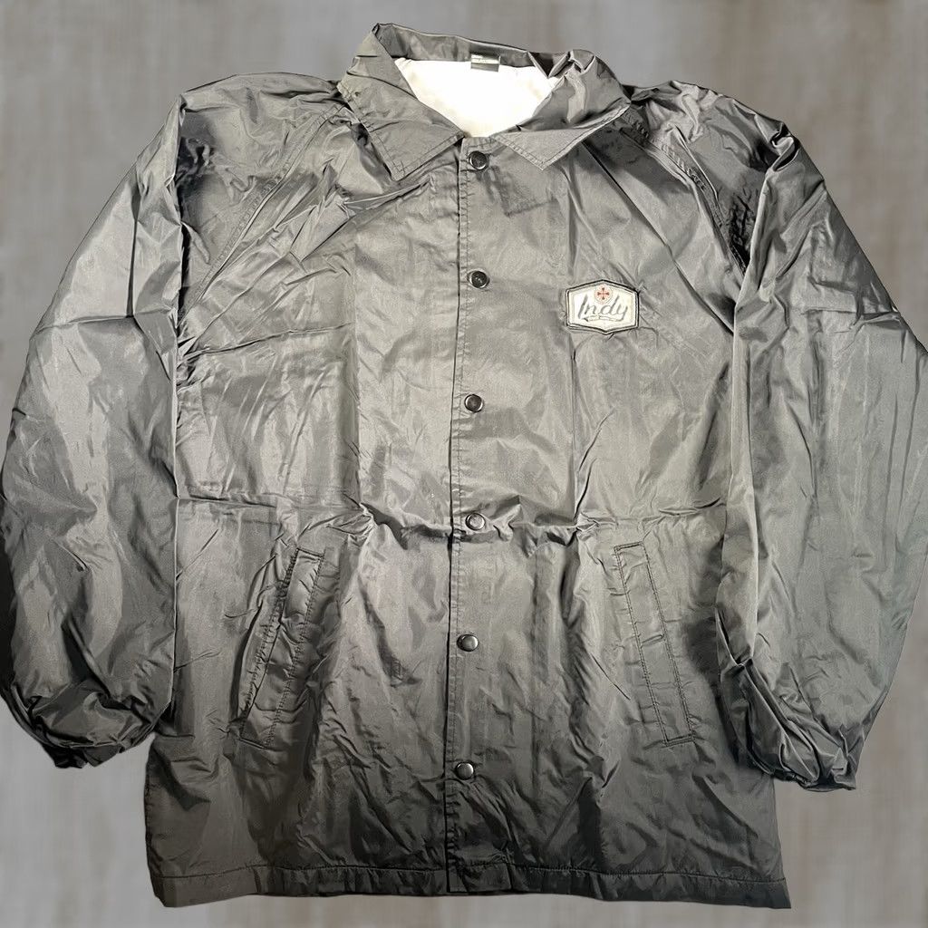 Vintage VINTAGE Independent Trucks Windbreaker Mens L Black Nylon Softshell Snap Coach's Jacket Size US L / EU 52-54 / 3 - 1 Thumbnail