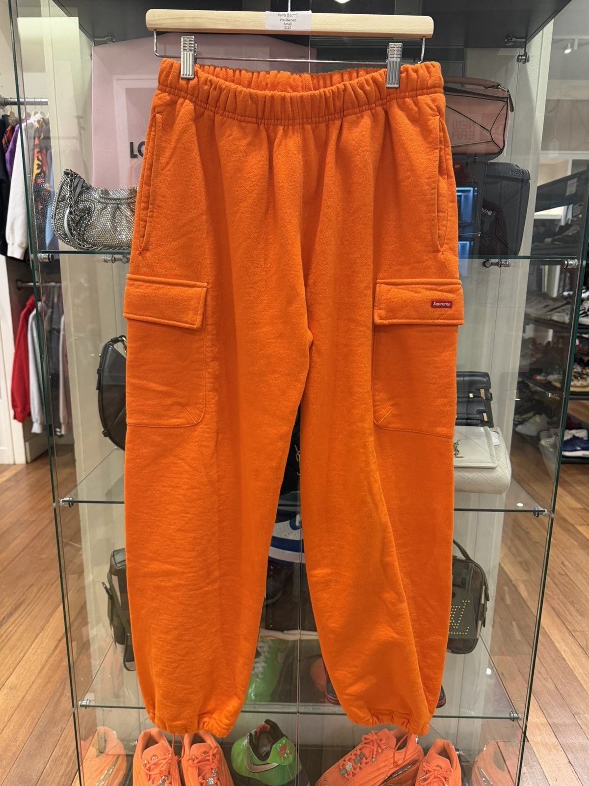 Supreme Supreme Orange Cargo Sweatpants Size US 30 / EU 46 - 1 Thumbnail