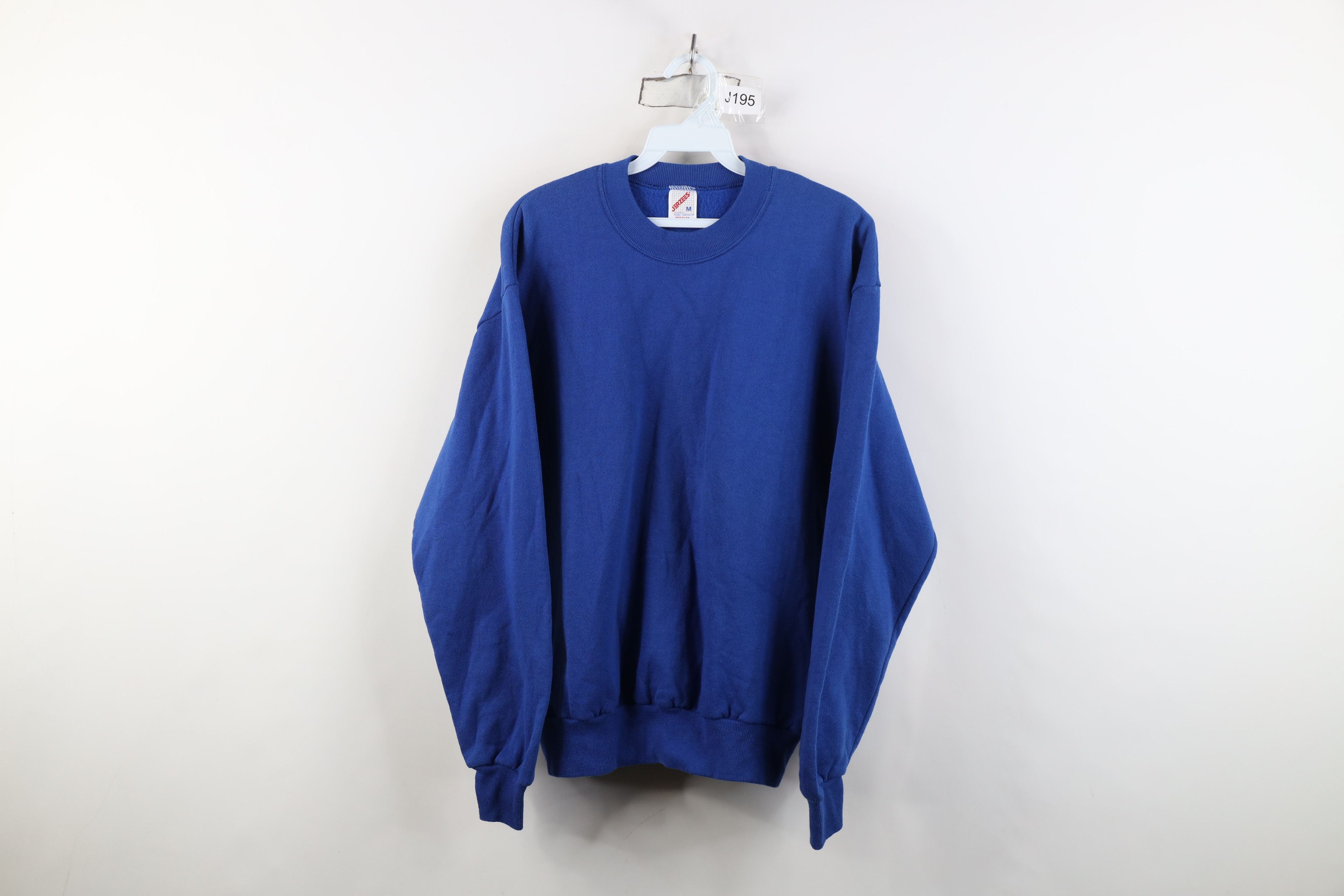 Vintage Vintage 90s Streetwear Crewneck Sweatshirt Royal Blue USA Size US M / EU 48-50 / 2 - 1 Thumbnail