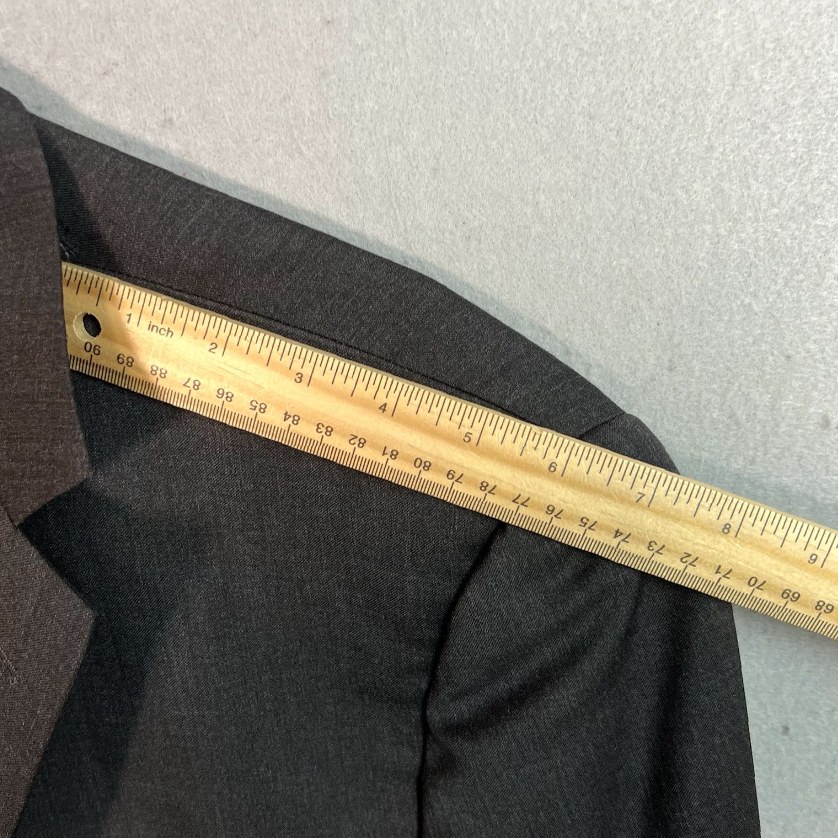Brooks Brothers BROOKS BROTHERS Sport Coat Jacket Men 42S Gray Wool Blazer 2-Button Single-Breasted Vintage/Classic 1818 Style Mens Size 42S - 5 Thumbnail