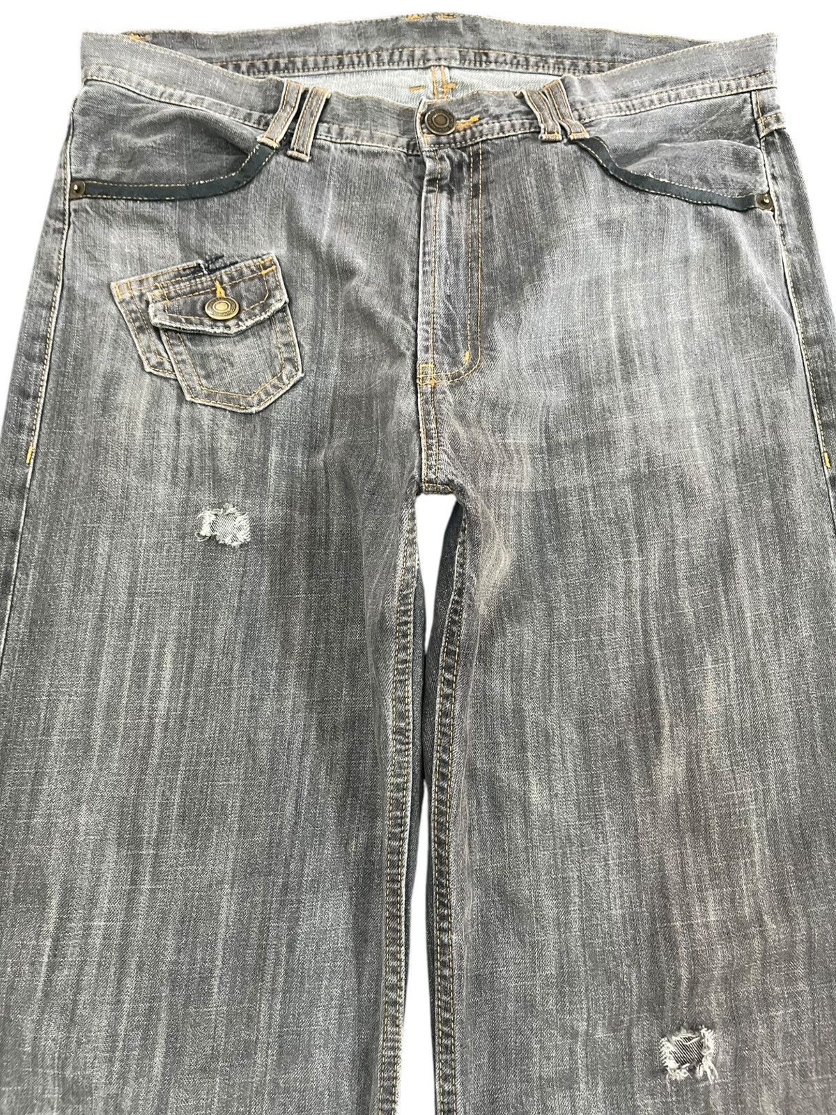 Beauty Beast Vintage Japanese Brand Black Baggy Denim Size US 36 / EU 52 - 2 Thumbnail