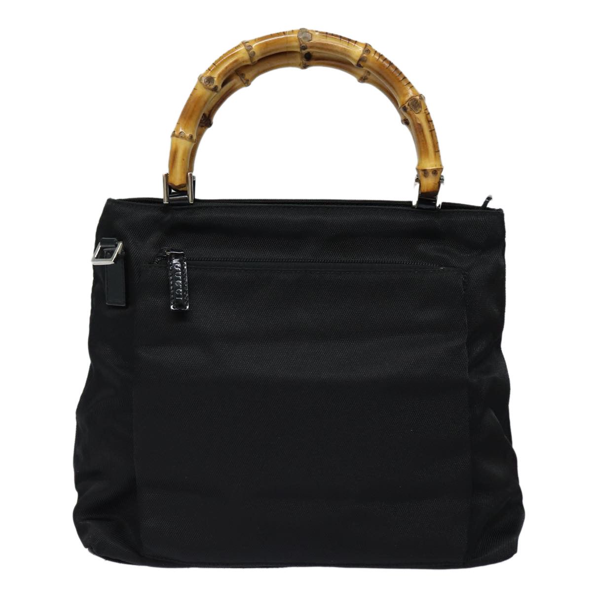 Gucci Bamboo Black Synthetic Handbag (Pre-Owned) Size ONE SIZE - 1 Thumbnail