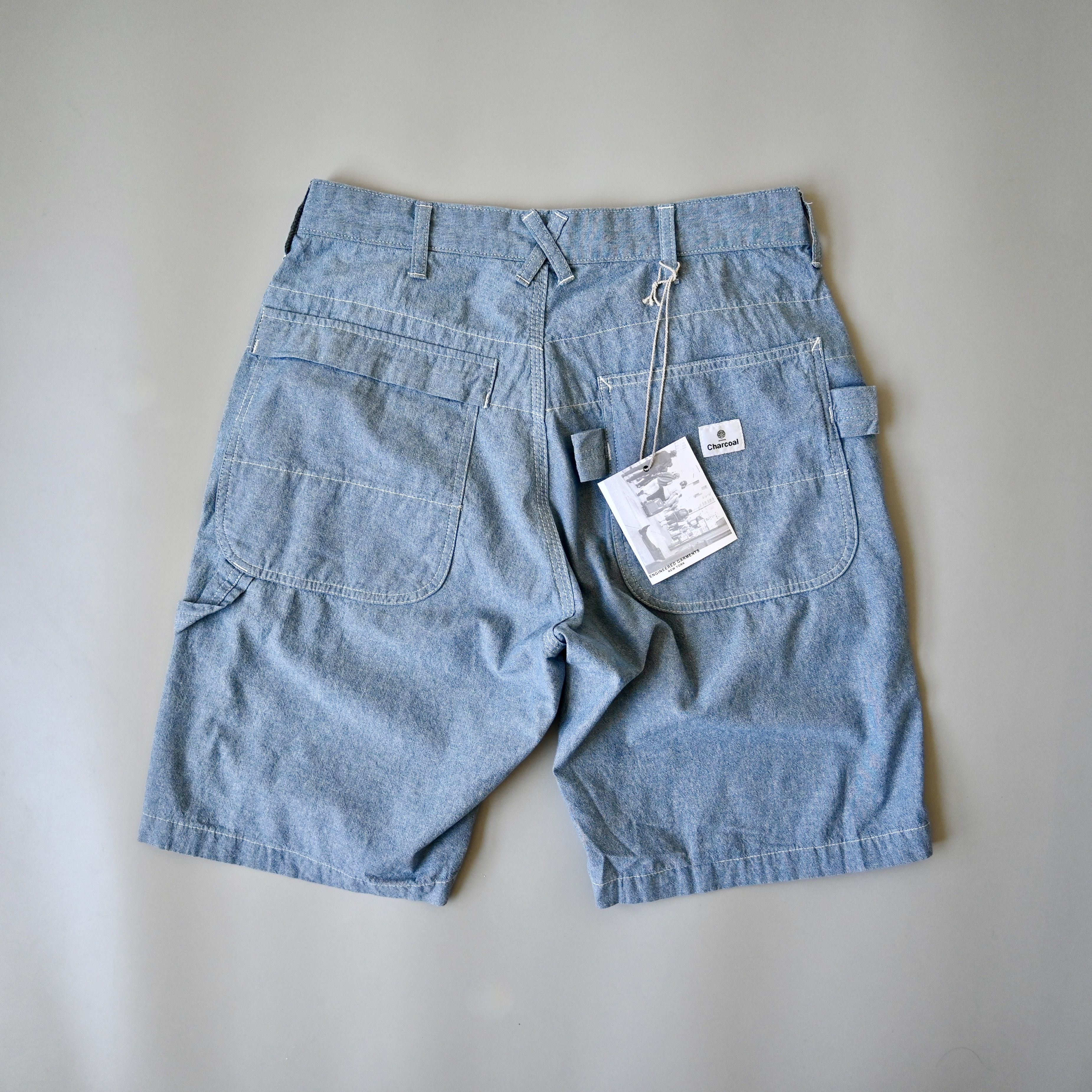 Engineered Garments UNUSED, Engineered Garments painter shorts, chambray, XS Size US 30 / EU 46 - 1 Thumbnail
