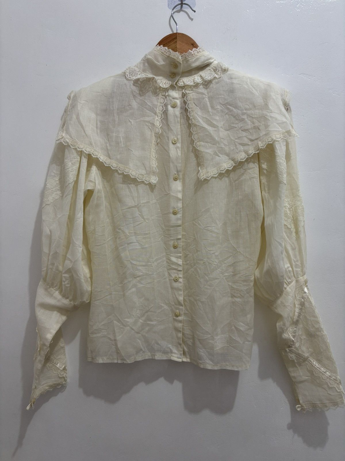 Other Gunne Sax Vintage Blouse High Neck Size S / US 4 / IT 40 - 1 Thumbnail
