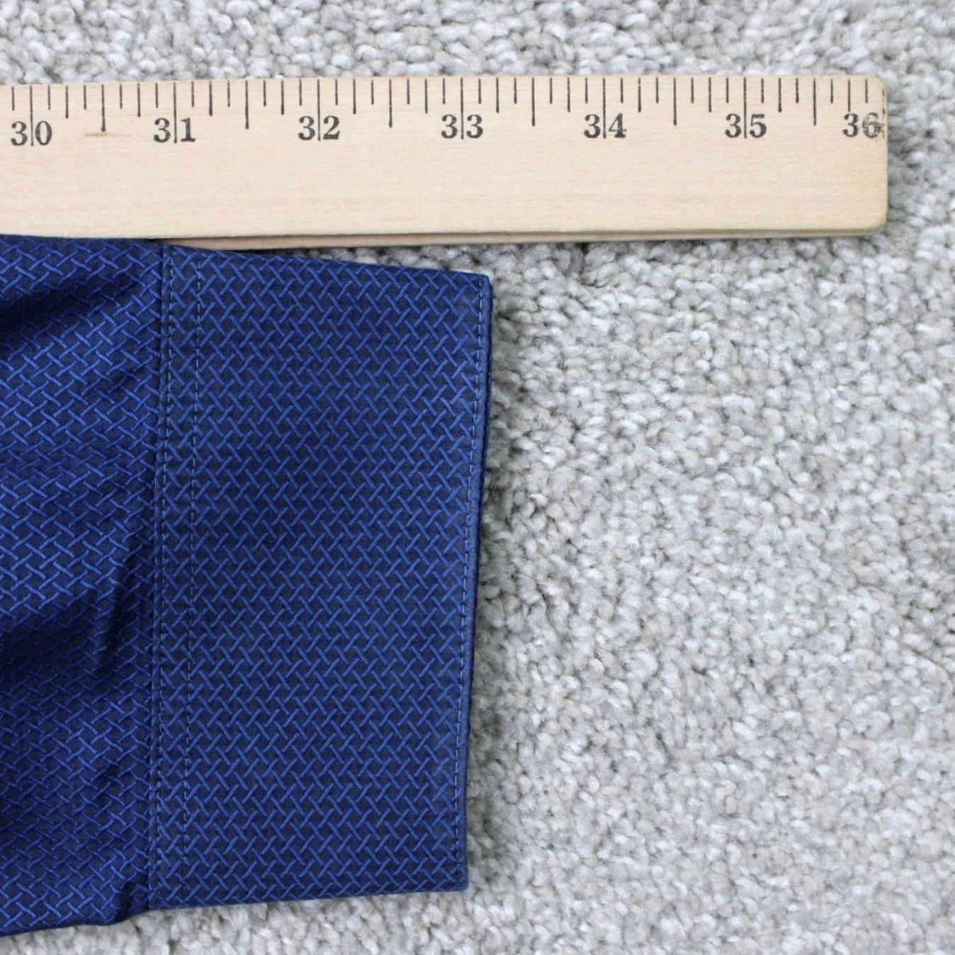 Vintage Haupt Mens 2XL Button-Up Shirt Blue Geometric Long Sleeve Cotton Lyocell Casual Modern Button-Down 18 46 XXL Regular Mens Size US XXL / EU 58 / 5 - 7 Thumbnail