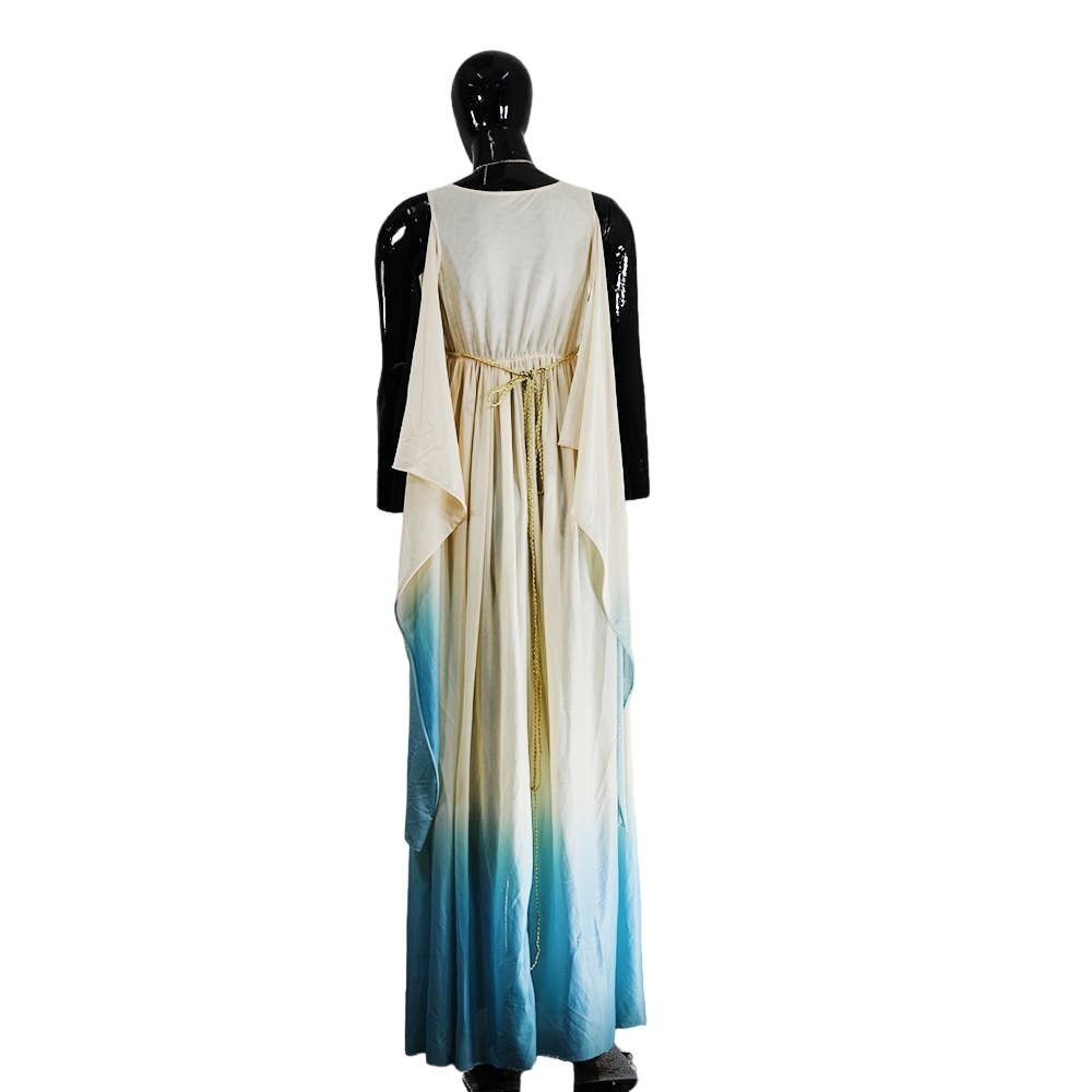 The Unbranded Brand Amisu Ombre Maxi Dress Beaded Waist Elegant Size M / US 6-8 / IT 42-44 - 2 Thumbnail