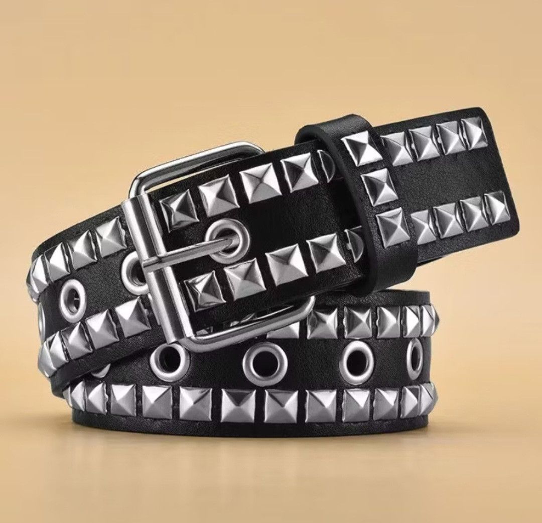Japanese Brand 💥Punk rock studded pu belt Size ONE SIZE - 1 Thumbnail