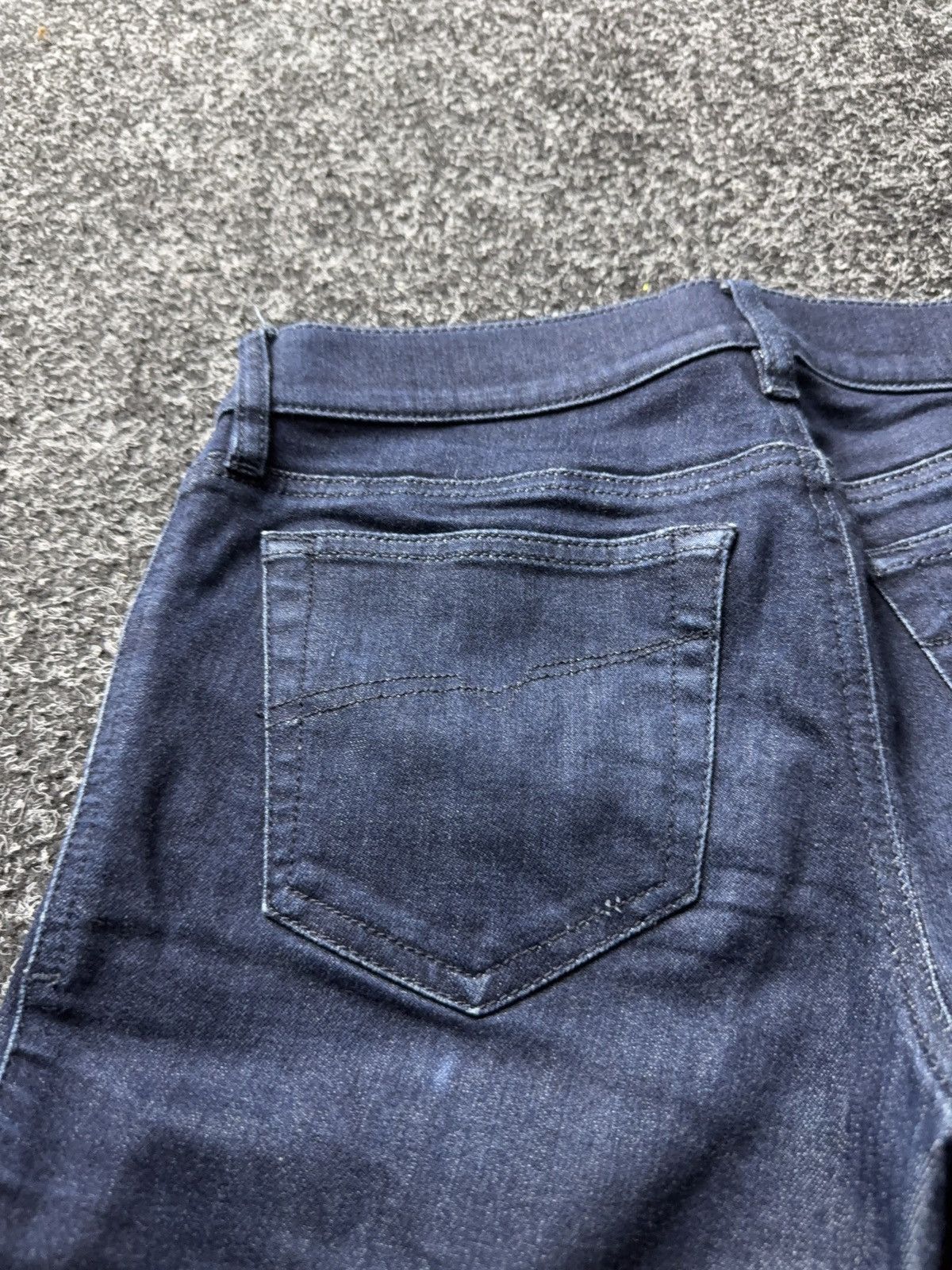 Diesel Luxury Diesel Grupee Ankle Skinny Jeans Dark Blue Stretch Size 27" / US 4 / IT 40 - 16 Thumbnail