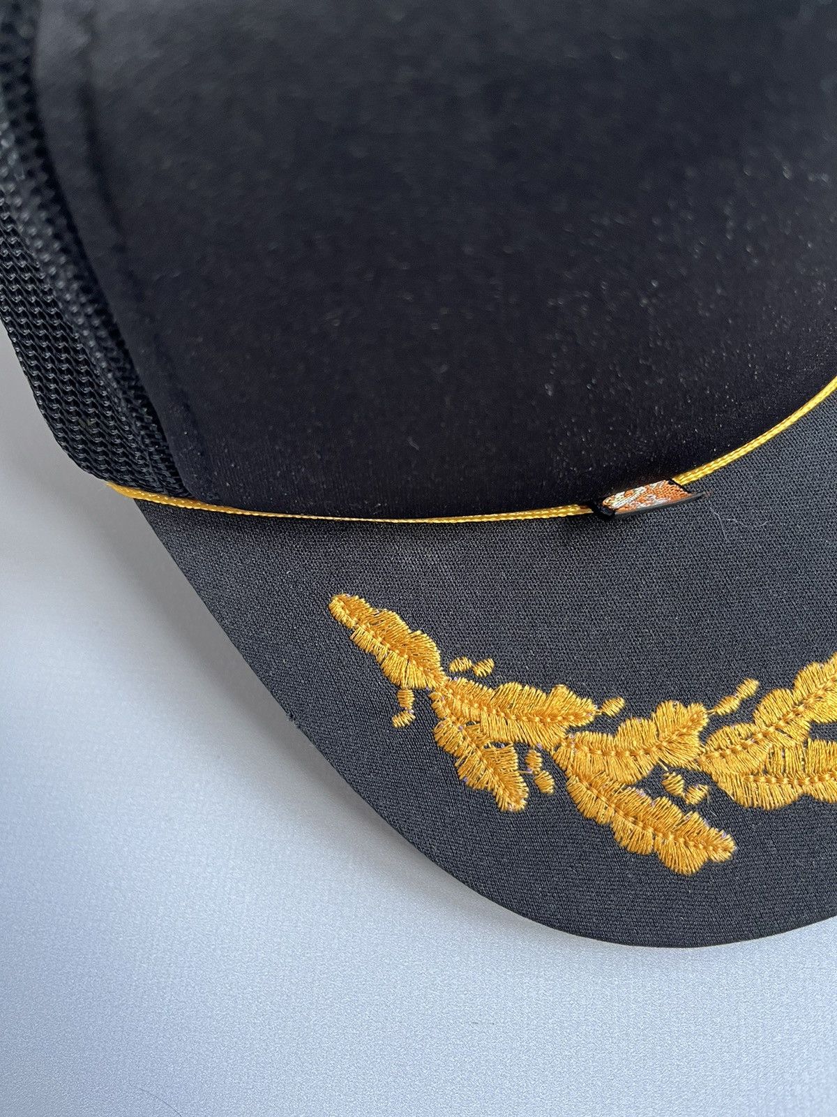 Other Vintage 80s Cobmaster Black Golden Wreath Trucker Cap Size ONE SIZE - 3 Thumbnail