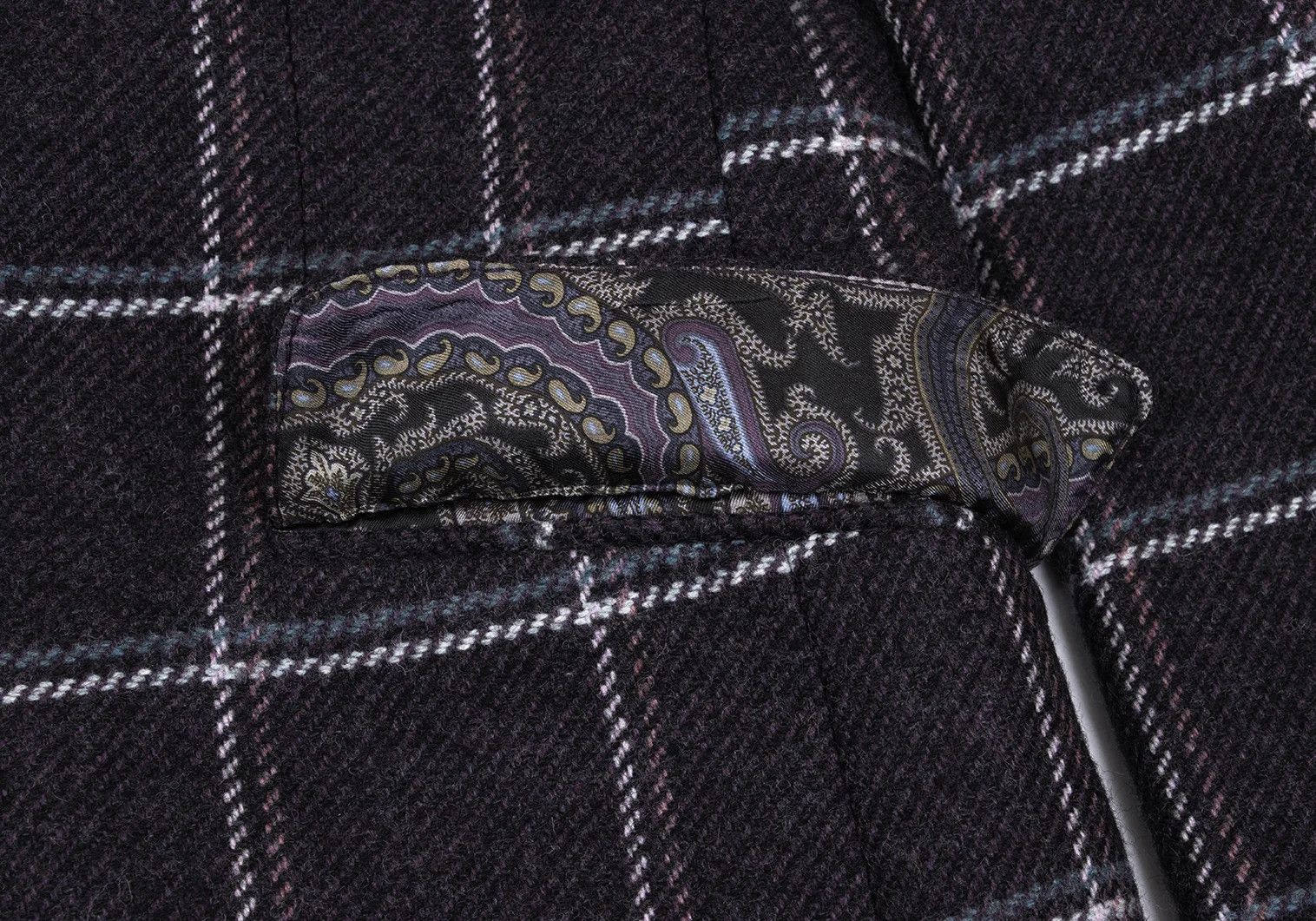 Etro Wool Check Jacket in Purple Size 52 Size US L / EU 52-54 / 3 - 11 Thumbnail