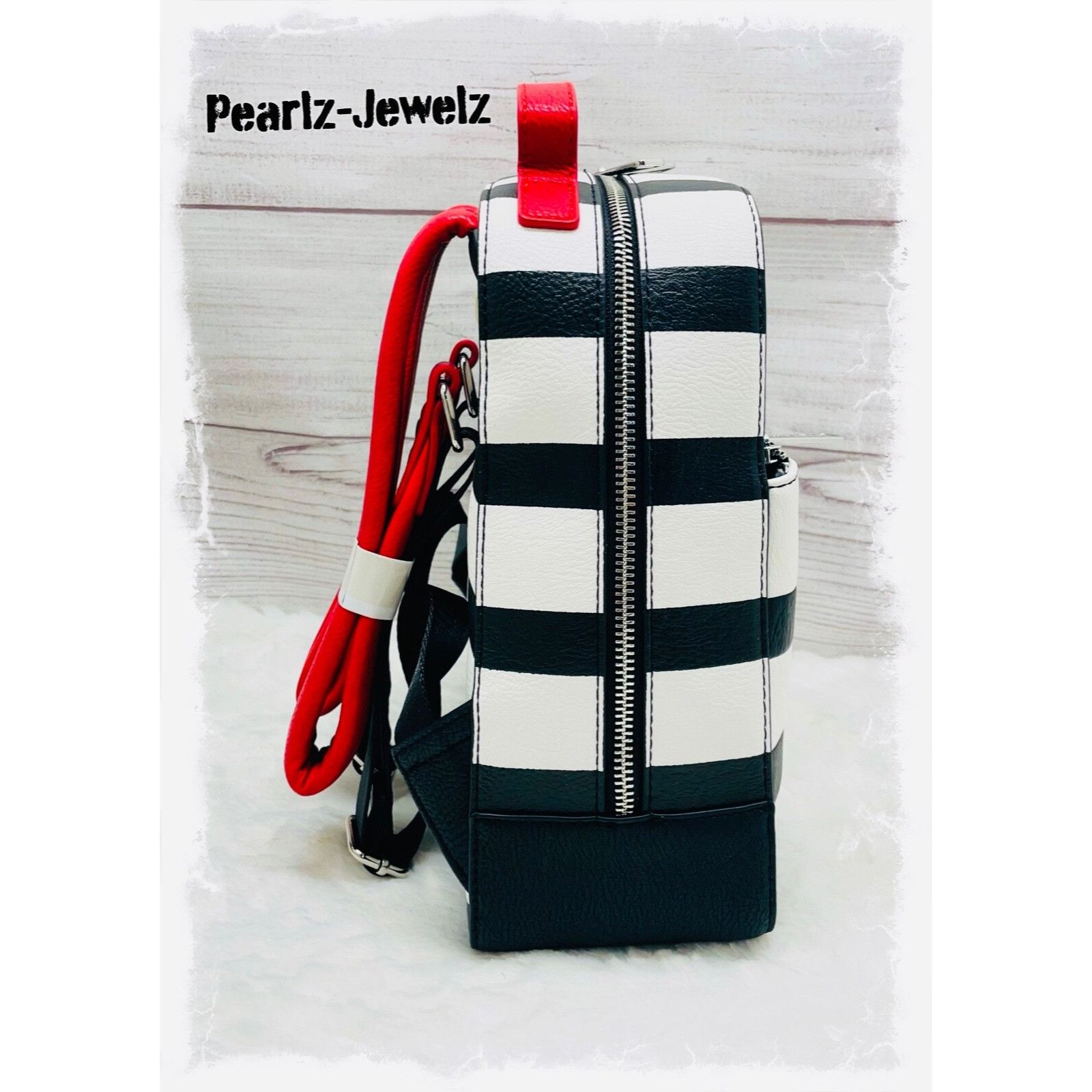 Loungefly Disney 101 Dalmatians Dogs Striped Mini Backpack N