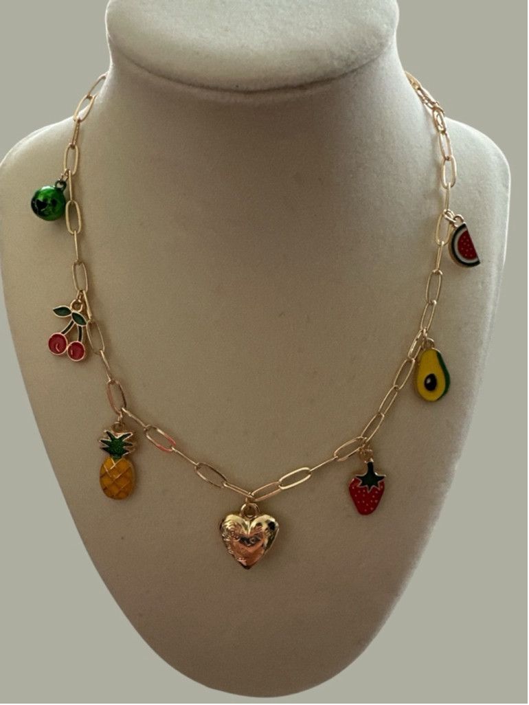 Other 23- Strawberry Charm Necklace Size ONE SIZE - 1 Thumbnail