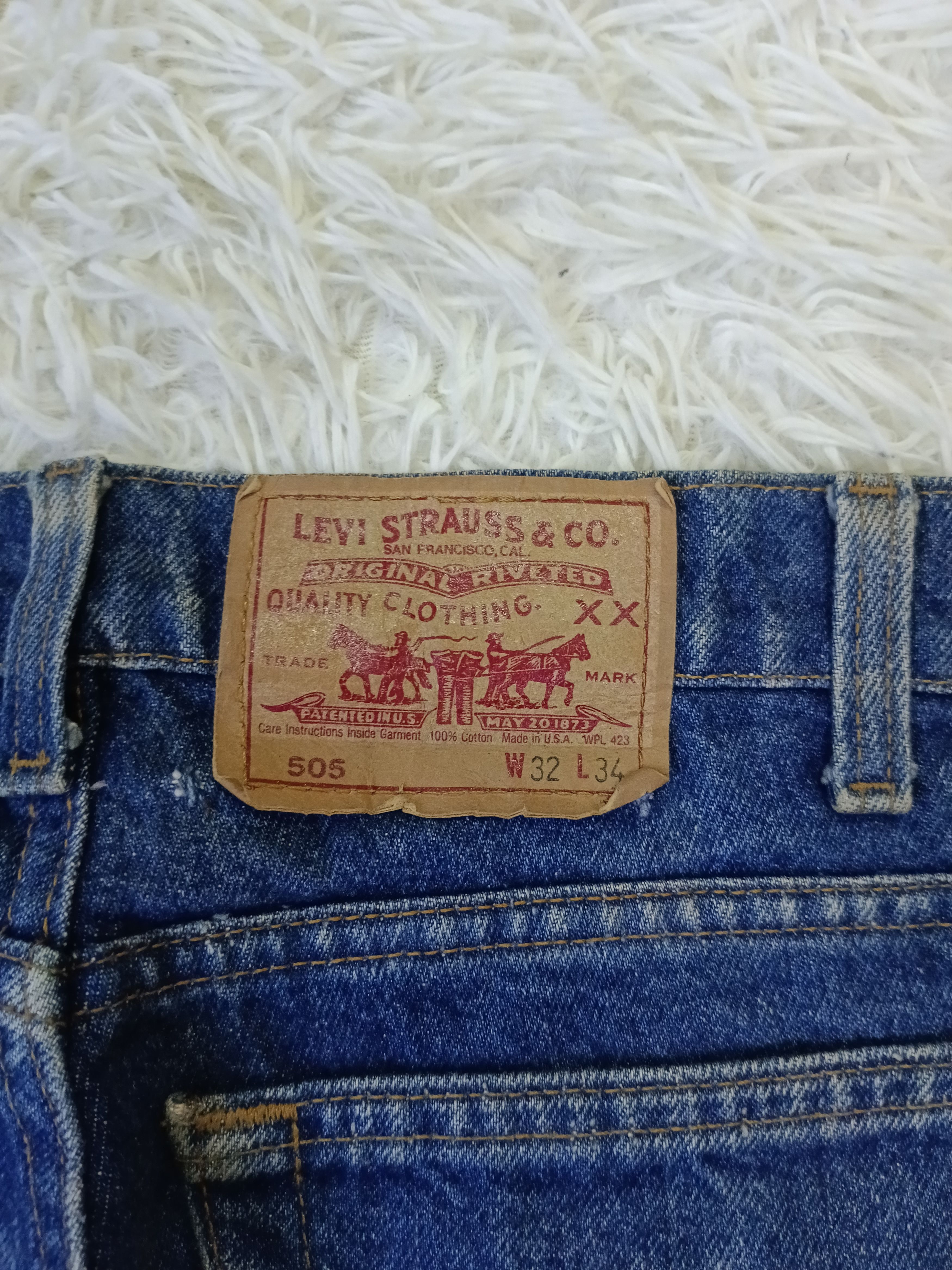 Levi's Vintage Clothing DiSTRESSED VINTAGE LEVIS 505 DENIM PANTS Size US 31 - 7 Thumbnail
