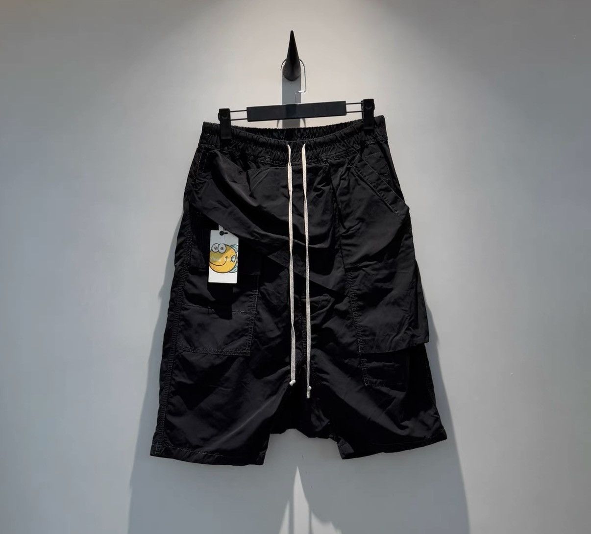 Rick Owens Rick Owens DRKSHDW 13FW Diagonal-Fly Drawstring Shorts Size US 30 / EU 46 - 1 Thumbnail