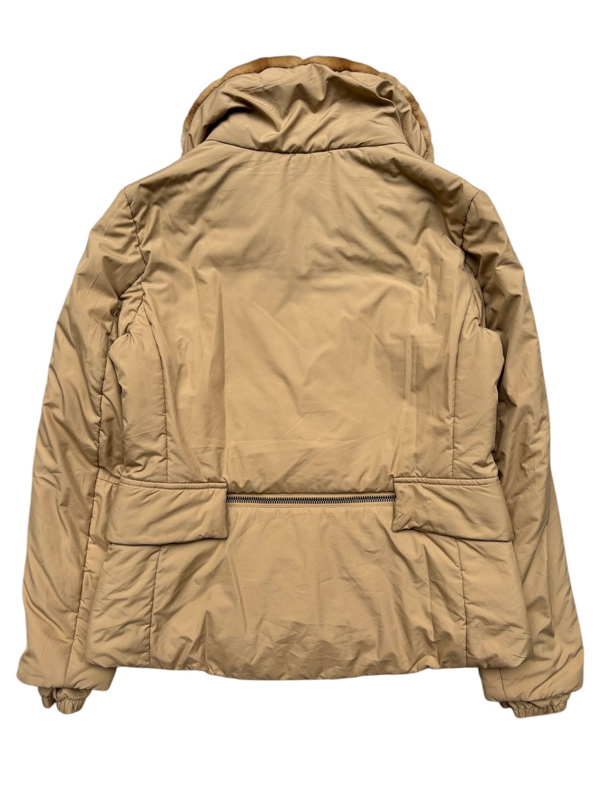 Prada 2000s PACKABLE Weasel Fur Collar Puffer Jacket Size US S / EU 44-46 / 1 - 2 Thumbnail