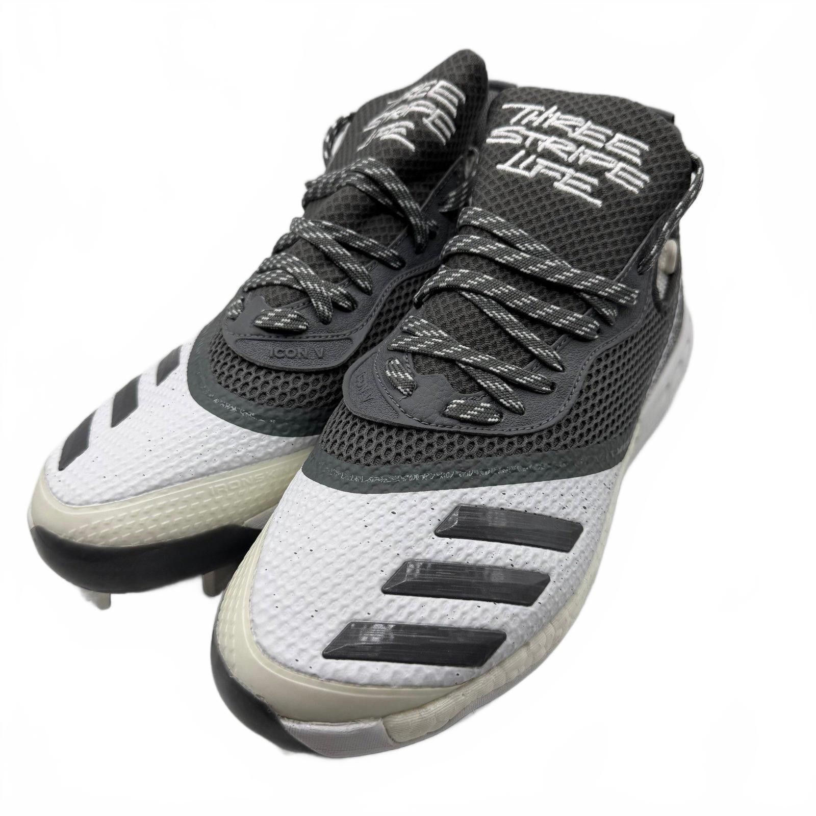 Adidas Adidas Icon V Boost Metal Baseball Cleats Gray White Sz 7.5 Size ONE SIZE - 1 Thumbnail