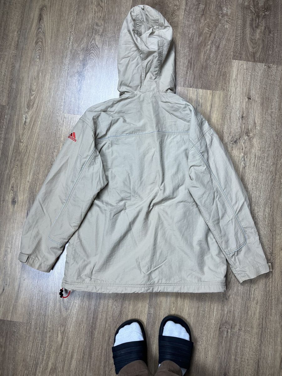 Adidas × Vintage ➕ beige adidas vintage 90s cargo tech zip anorak jacket Size US S / EU 44-46 / 1 - 3 Thumbnail