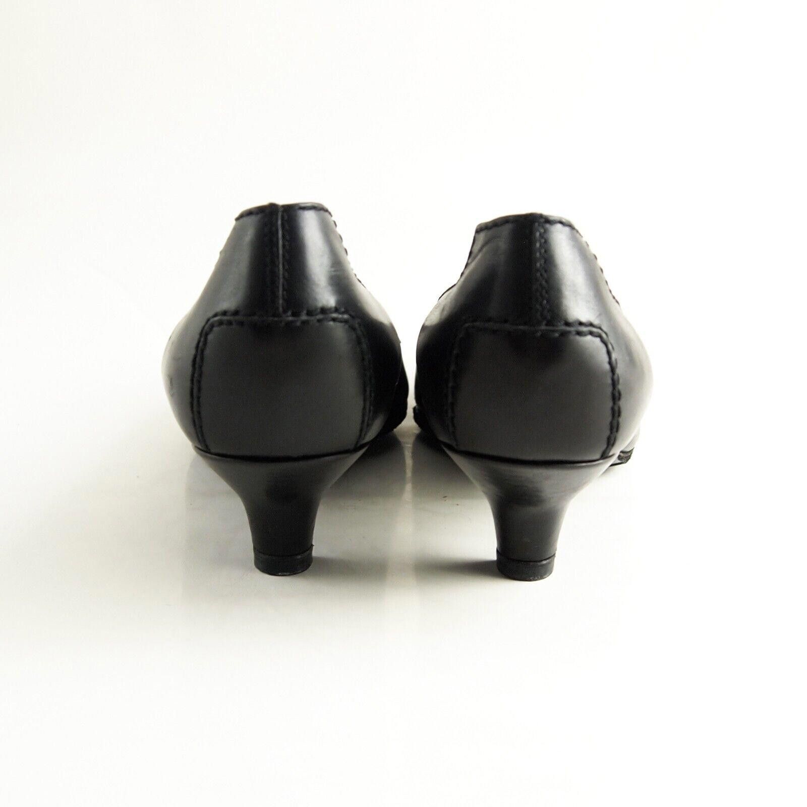 Tod's Tod's Mid Heel Pumps Black Leather Suede US 7 EU 37 $620 Size US 7 / IT 37 - 8 Thumbnail