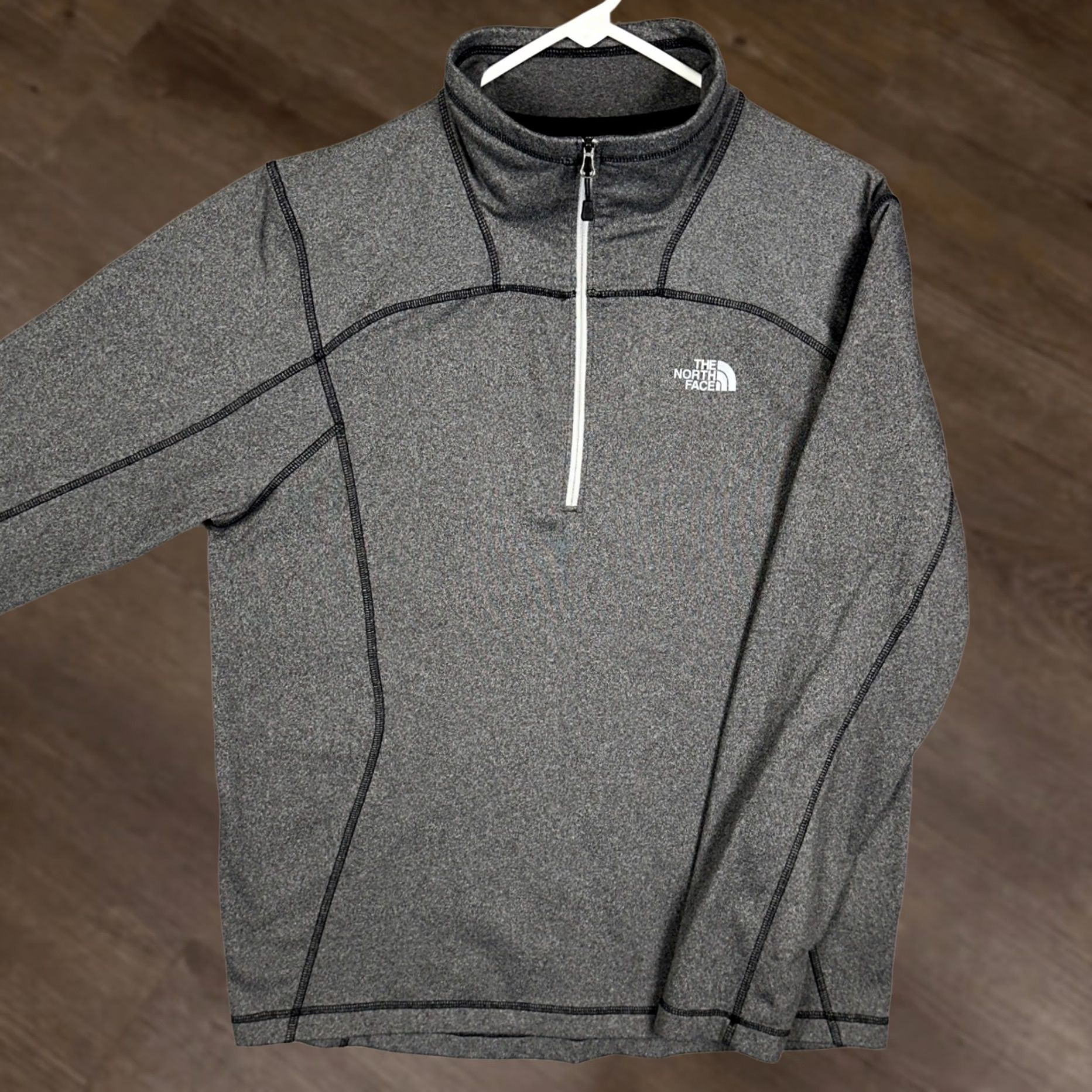 The North Face The North Face Sweatshirt Mens M Gray Quarter Zip Pullover Hiking Outdoor Collection Size US M / EU 48-50 / 2 - 1 Thumbnail