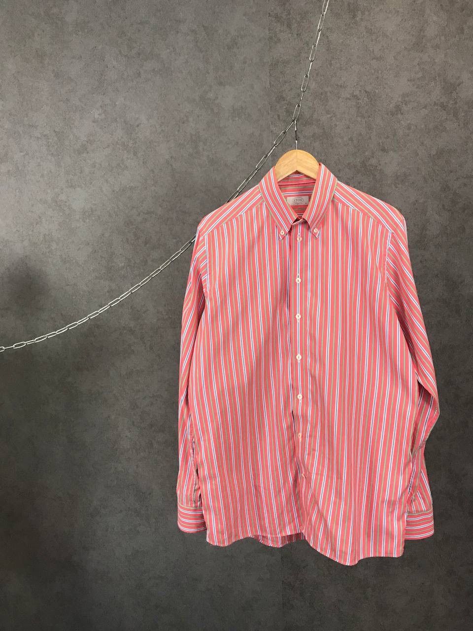 Eton Eton luxury designer striped shirt Size US XL / EU 56 / 4 - 1 Thumbnail