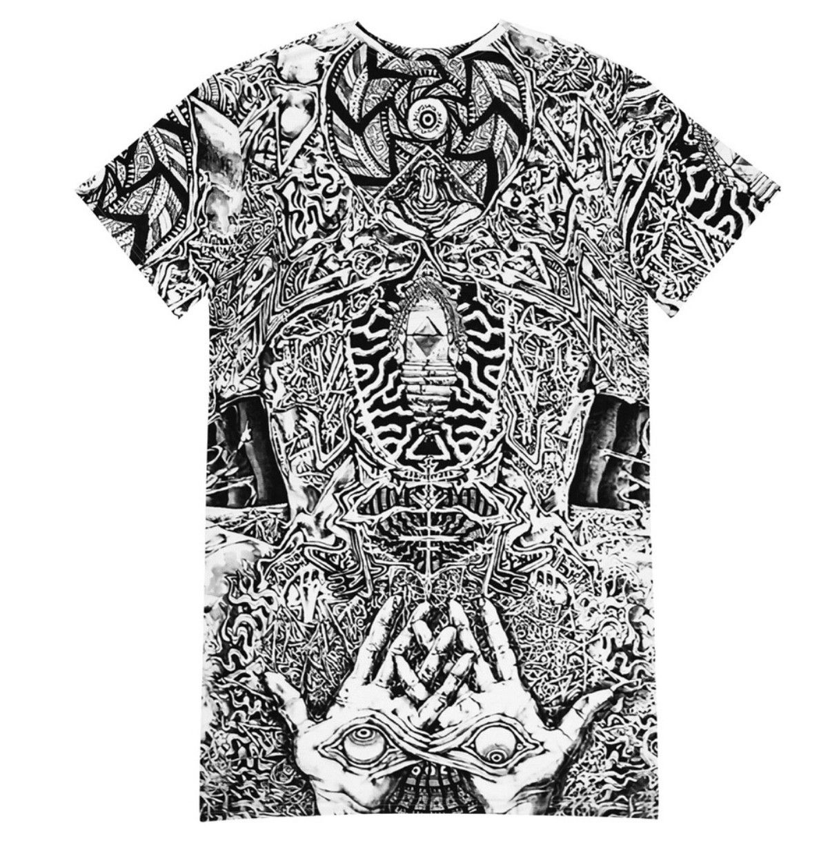Other It's Getting Nearer Obscure Psychedelic Art T Shirt Dress Size L / US 10 / IT 46 - 1 Thumbnail