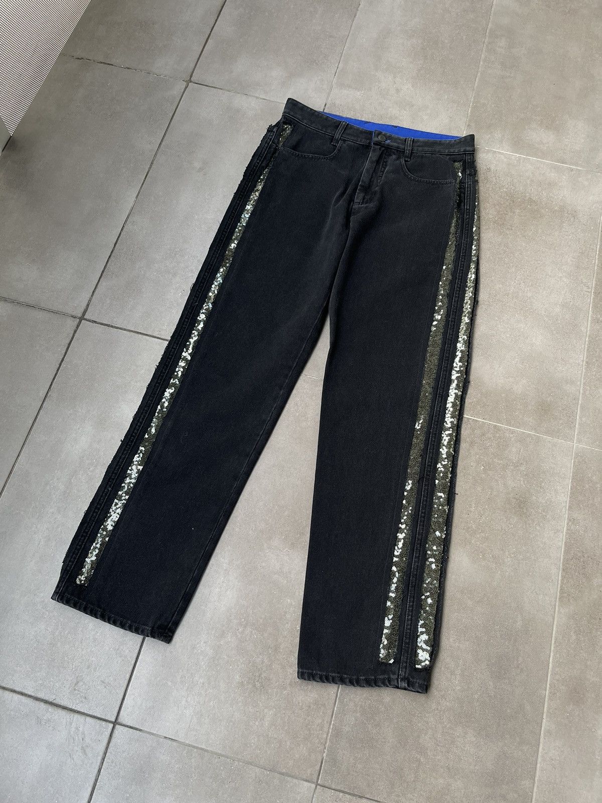 Other !DS! AW22 Koche Aplications Black Denim Pants Size US 32 / EU 48 - 3 Thumbnail