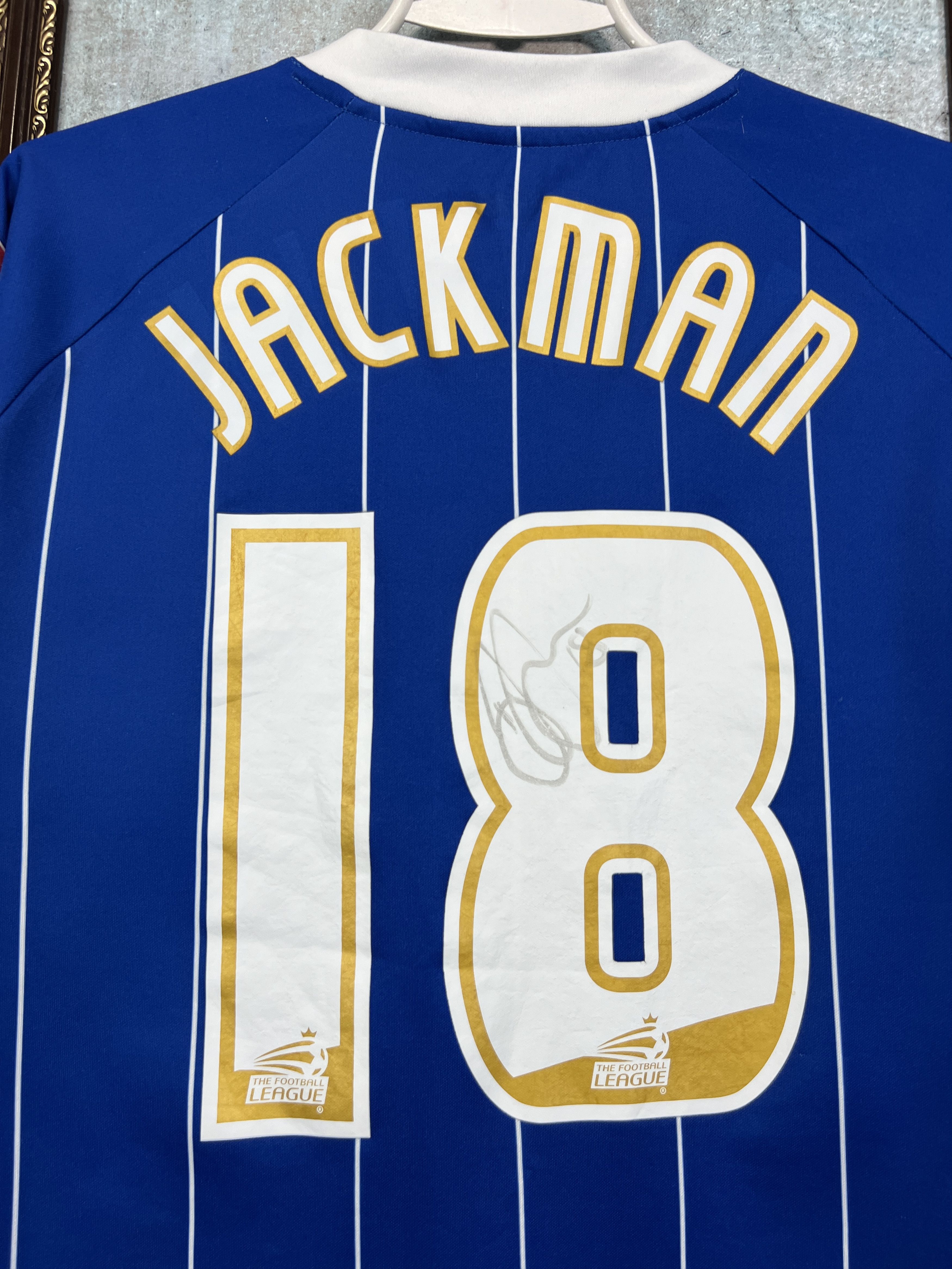 Vintage Gillingham Football Shirt Player Issue #18 Jackman Jersey Size US M / EU 48-50 / 2 - 9 Thumbnail