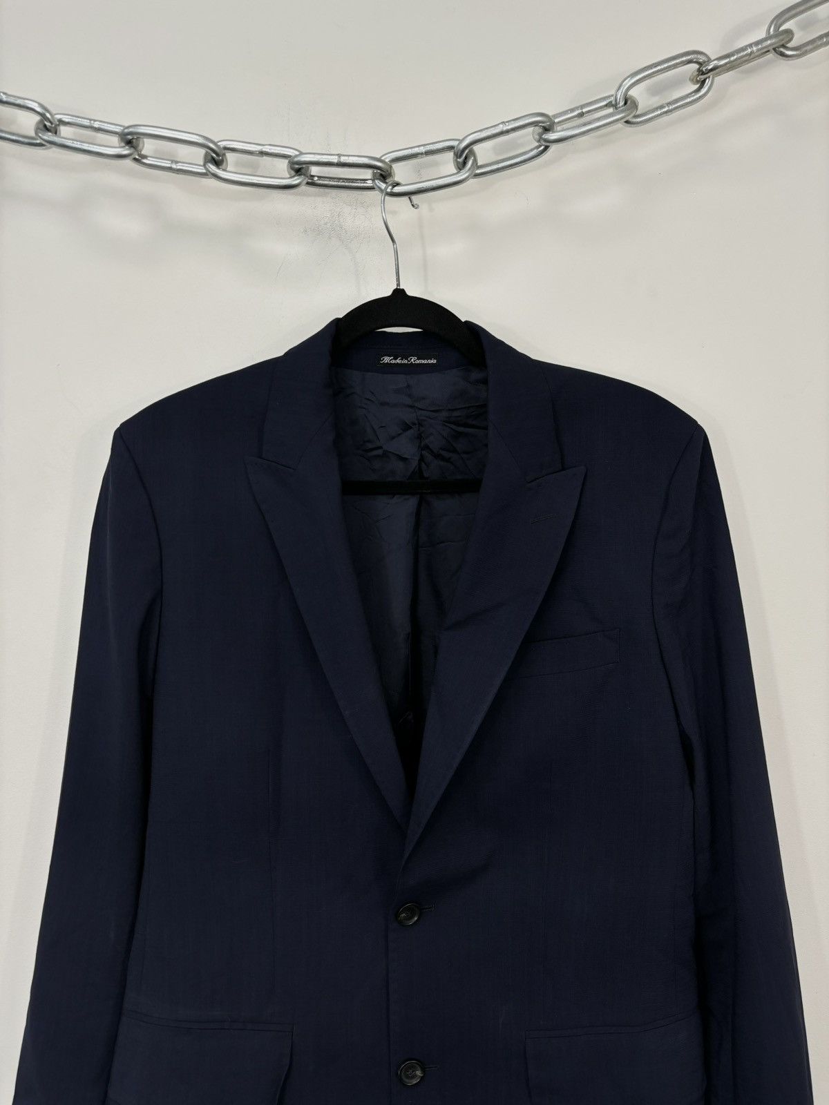 Louis Vuitton Louis Vuitton Uniform Navy Classic Luxury Wool Blazer Size 40R - 3 Thumbnail
