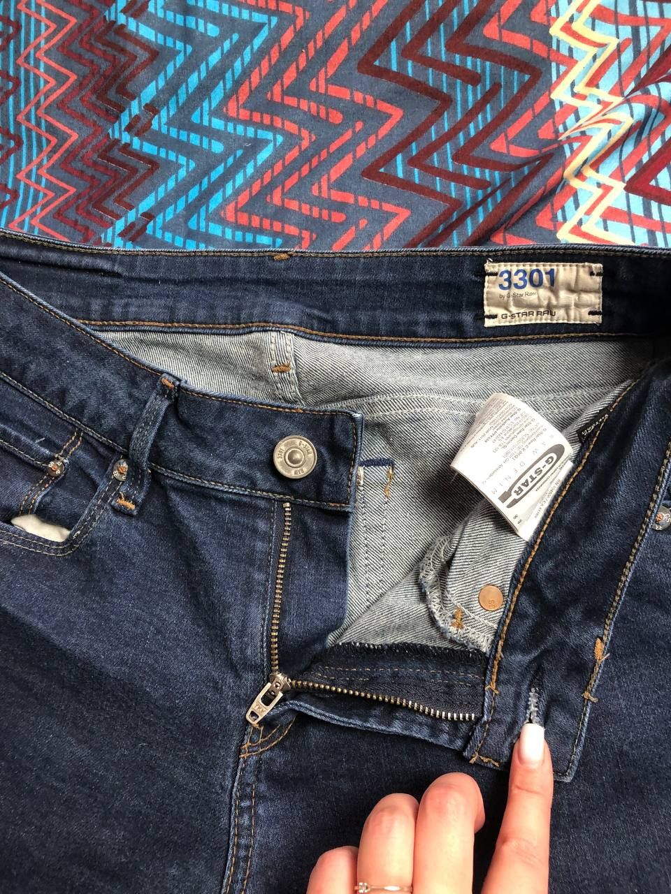 G-Star × Japanese Brand Vintage GStar Raw Jeans Low Rise Washed Distressed Denim y2k Size 29" - 5 Thumbnail