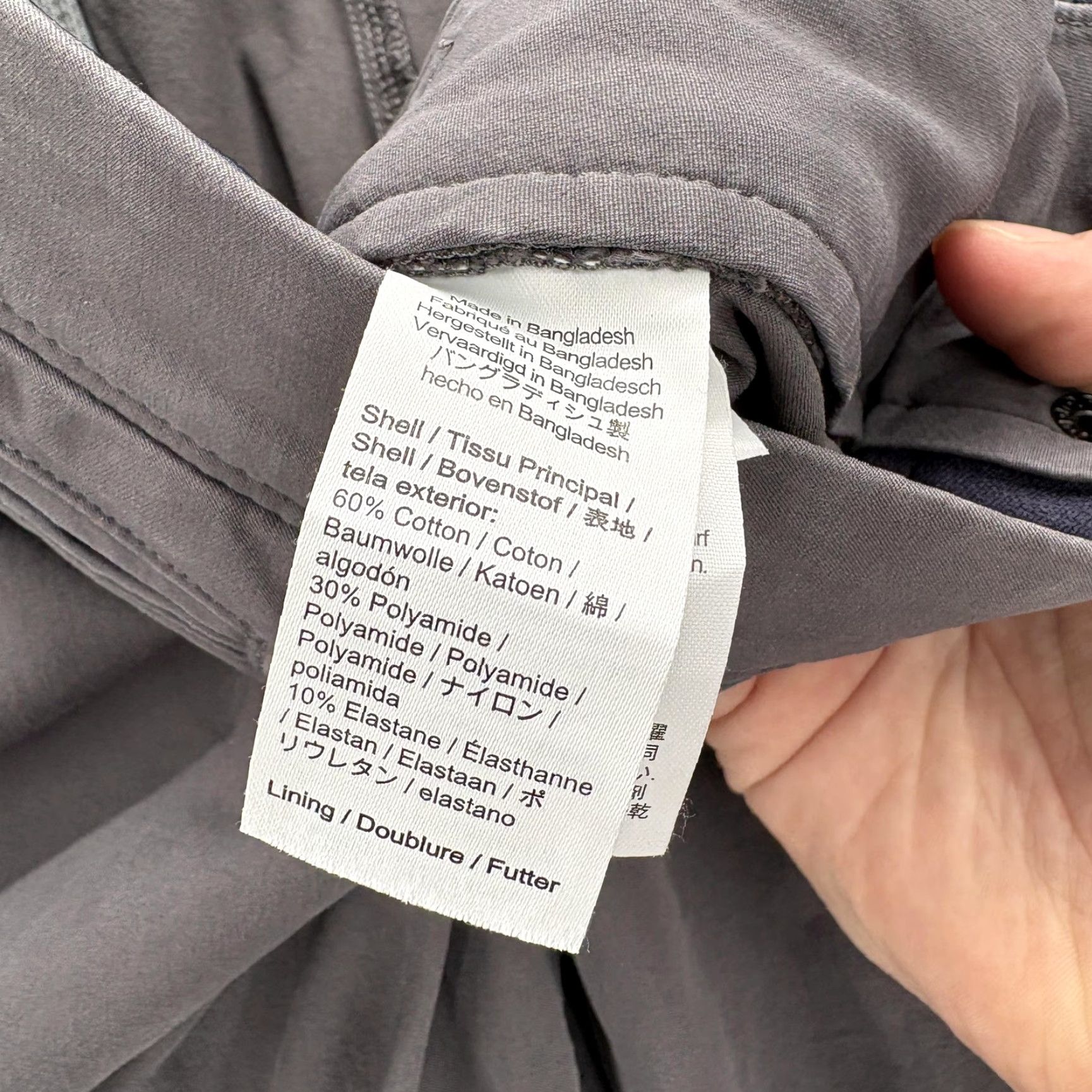 J.Crew J.Crew Tech Pant 770 Chino Pants Mens 34 Gray Stretch Flat Front Zip Pockets Casual Workwear Golf Oarsman Size US 34 / EU 50 - 6 Thumbnail