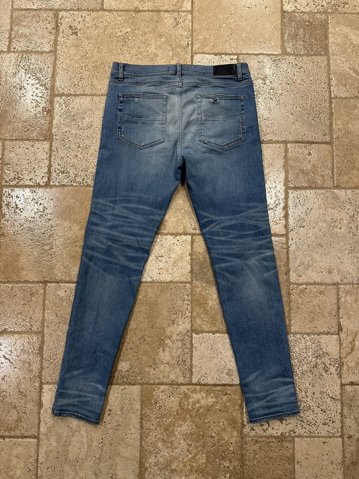 Amiri Amiri Stone Wash Blue Stack Denim Jeans Size US 38 / EU 54 - 8 Thumbnail