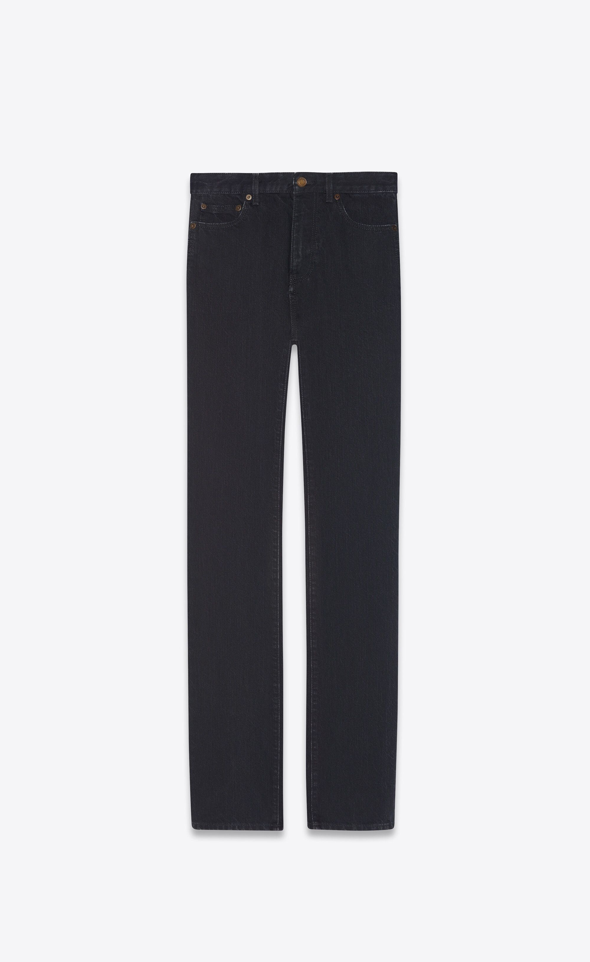 Saint Laurent Paris o1s1wg111224 644332 90's Highwaist Jeans in Black Size 24" / US 00 / IT 34 - 1 Thumbnail