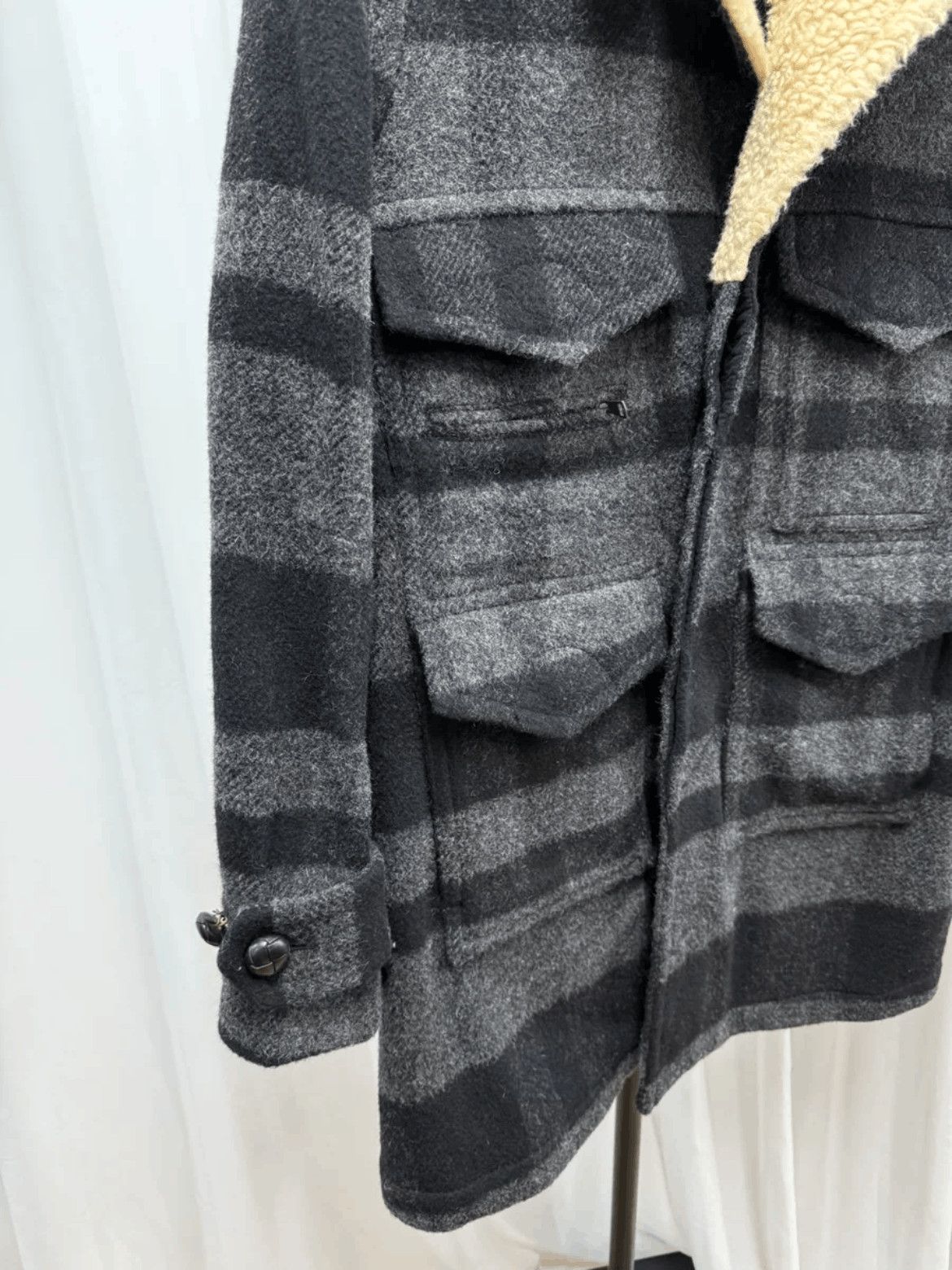Number (N)ine Number (N)ine Sz 3 Number Nine 08AW Fur Neck Jacket-2506 Size US L / EU 52-54 / 3 - 4 Thumbnail