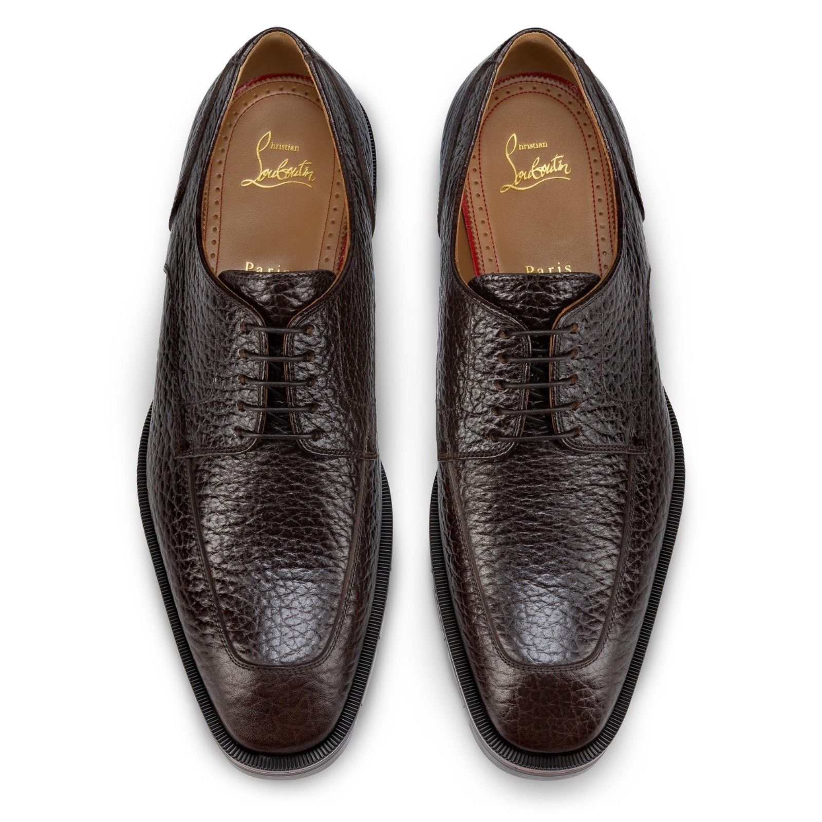 Christian Louboutin Christian Louboutin Brown Lug Sole Derby Oxford Loafer 44 11 Size US 11 / EU 44 - 8 Thumbnail