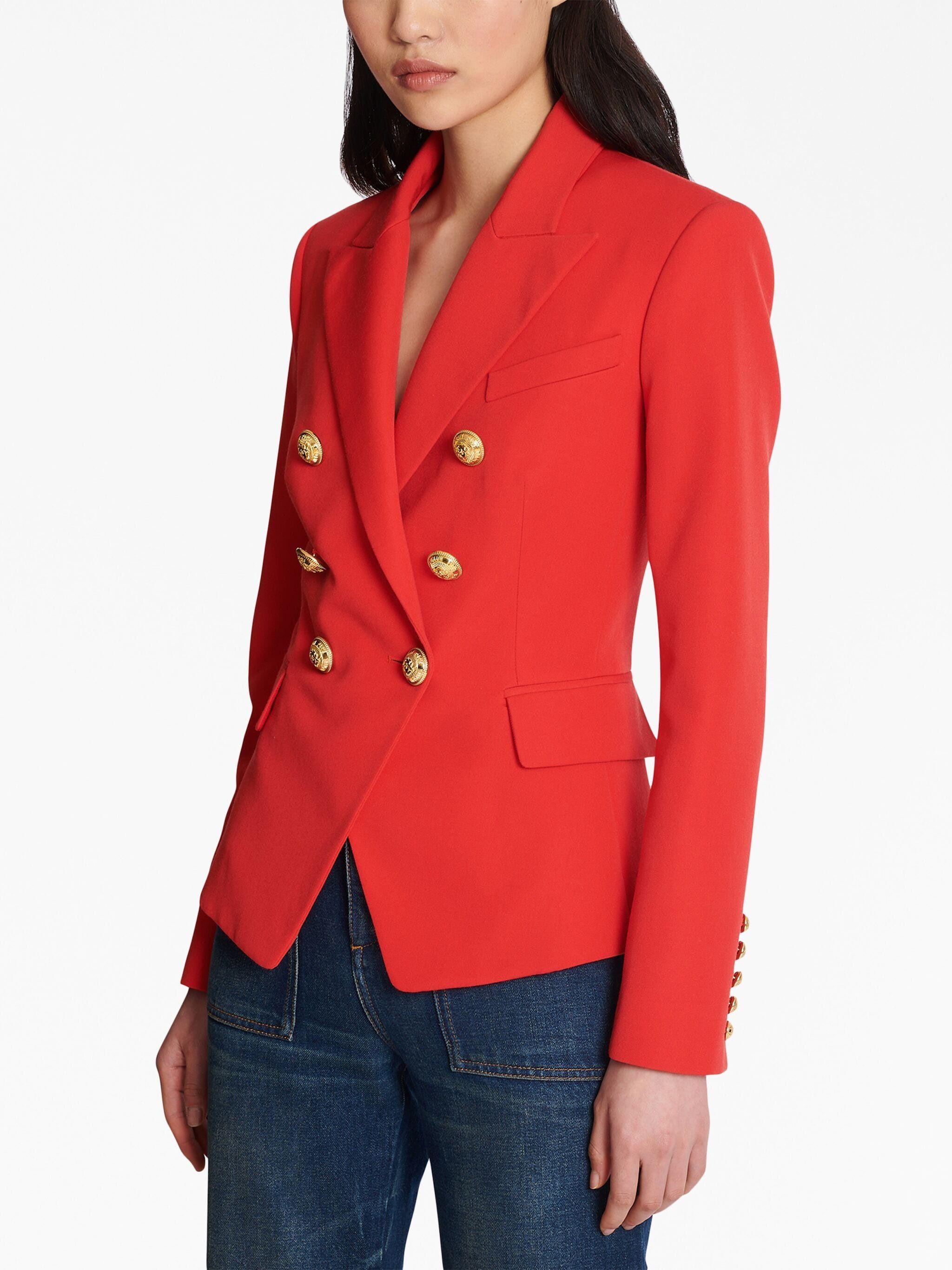 Balmain o1s1rm0624 Blazer in Red Size S / US 4 / IT 40 - 5 Thumbnail