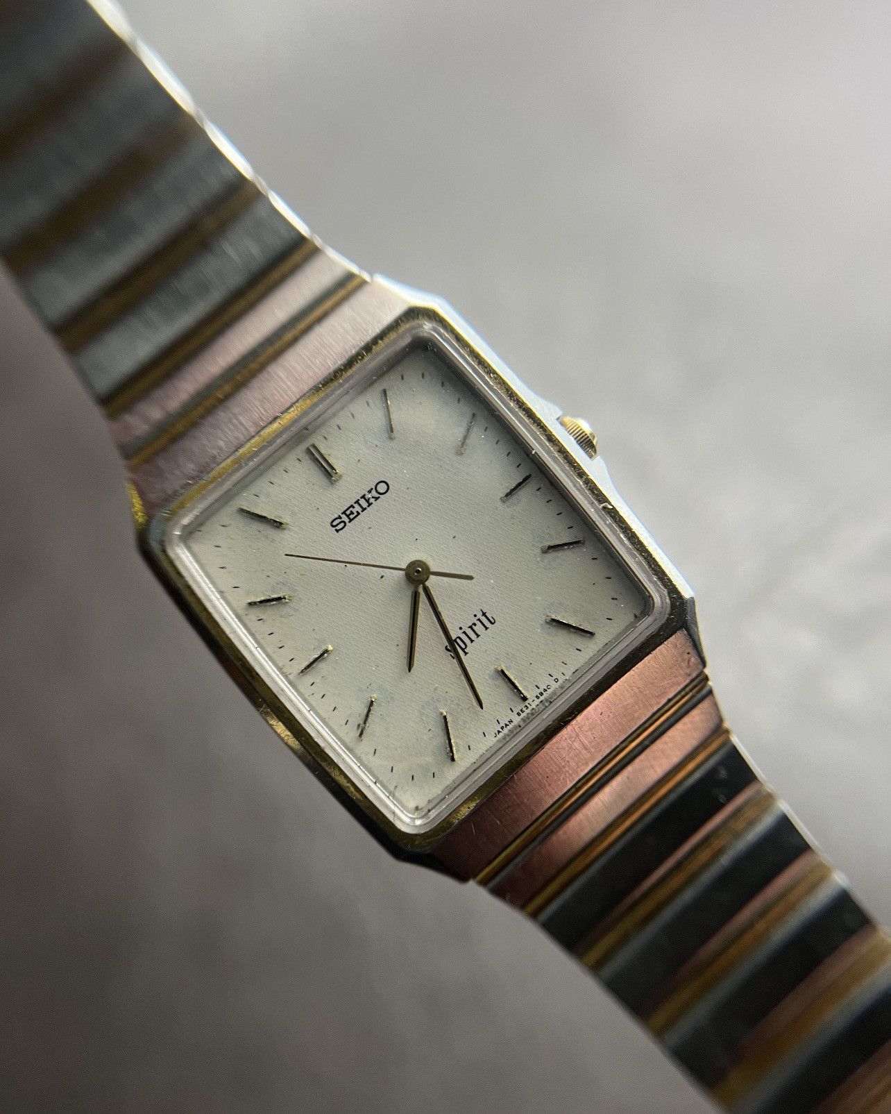 Seiko Vintage 90s Seiko Spirit Tank Two Tone Watch Size ONE SIZE - 2 Thumbnail