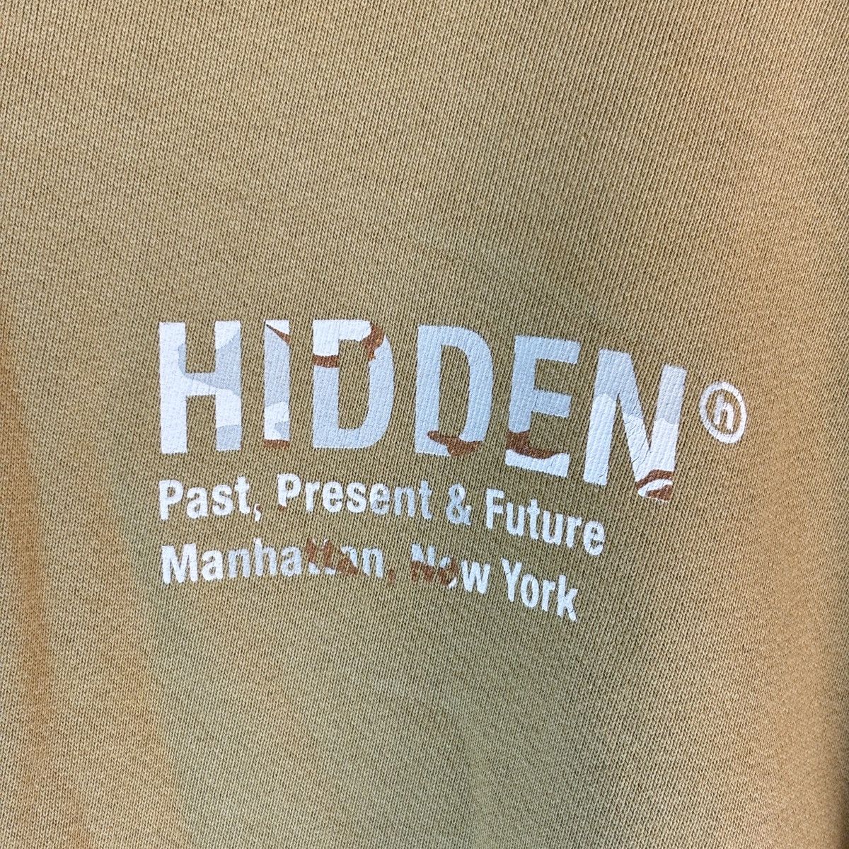 HIDDEN Hidden NY Camo Logo Hoodie Sand Sweater Rare SS21 Sweatshirt Size US L / EU 52-54 / 3 - 4 Thumbnail