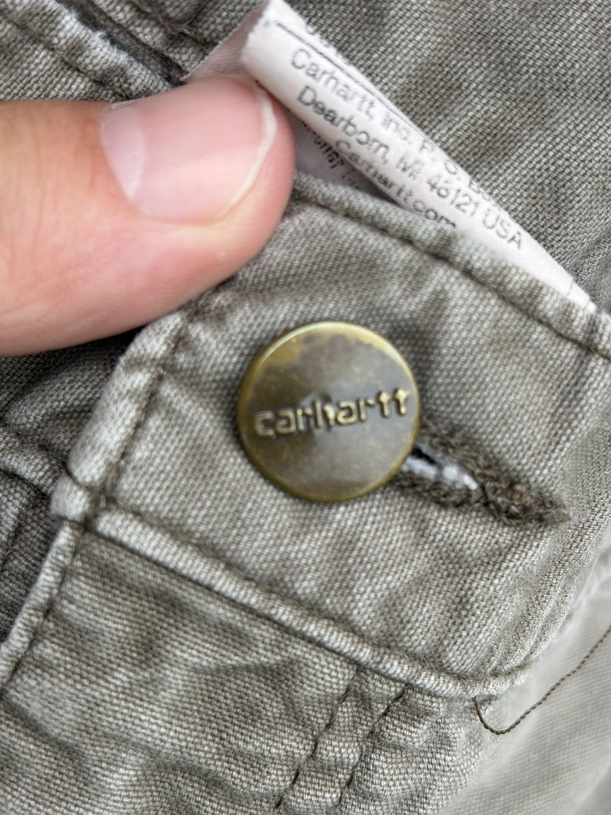 Carhartt Carhartt B151 LBR Original Fit Dungaree Pants 40x30 Size US 40 / EU 56 - 6 Thumbnail