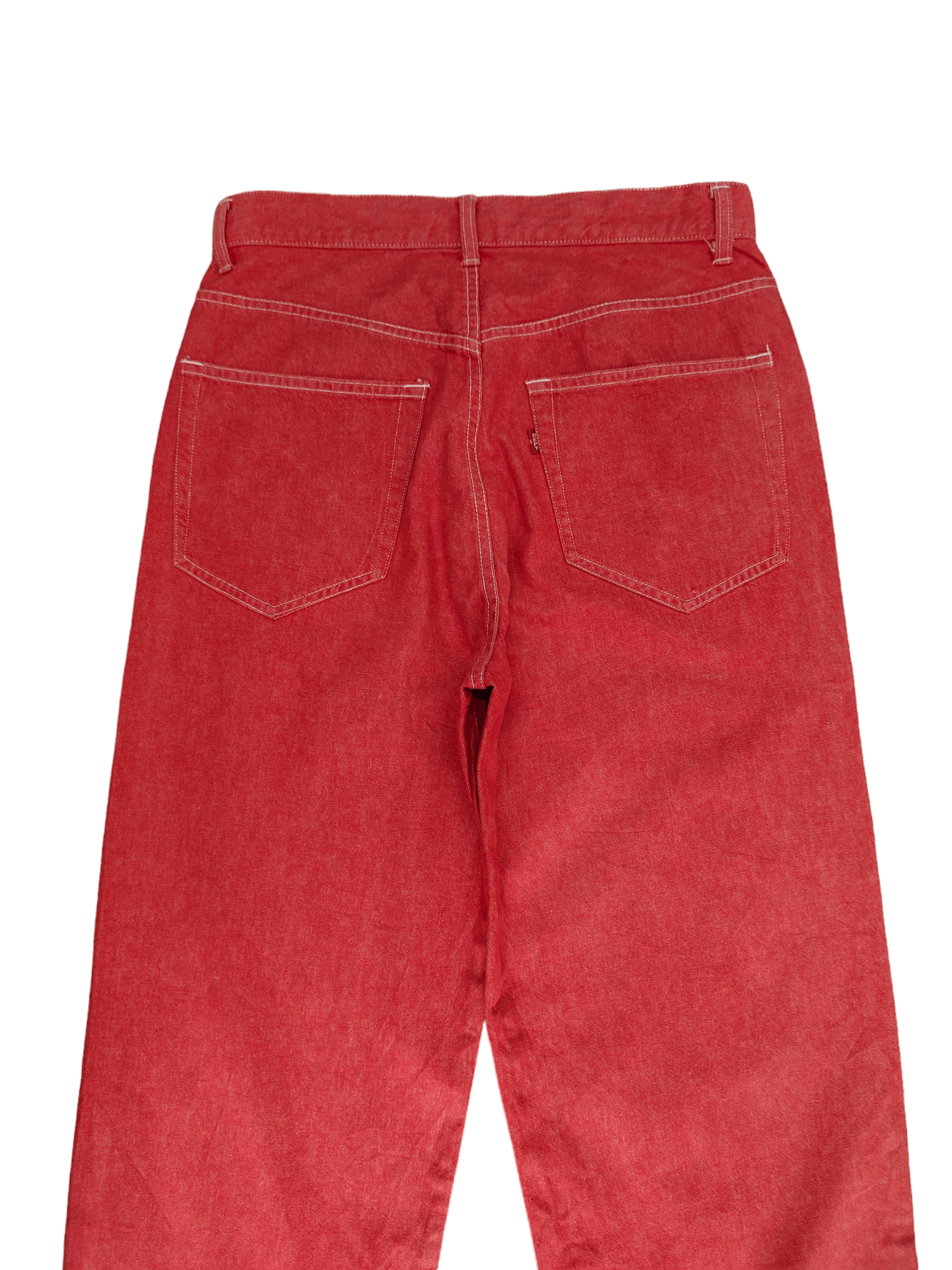 Number (N)ine × Undercover Baggy Jeans Dept Japan Red Denim Wide Leg IfSixWasNine Y2k Size US 30 / EU 46 - 11 Thumbnail