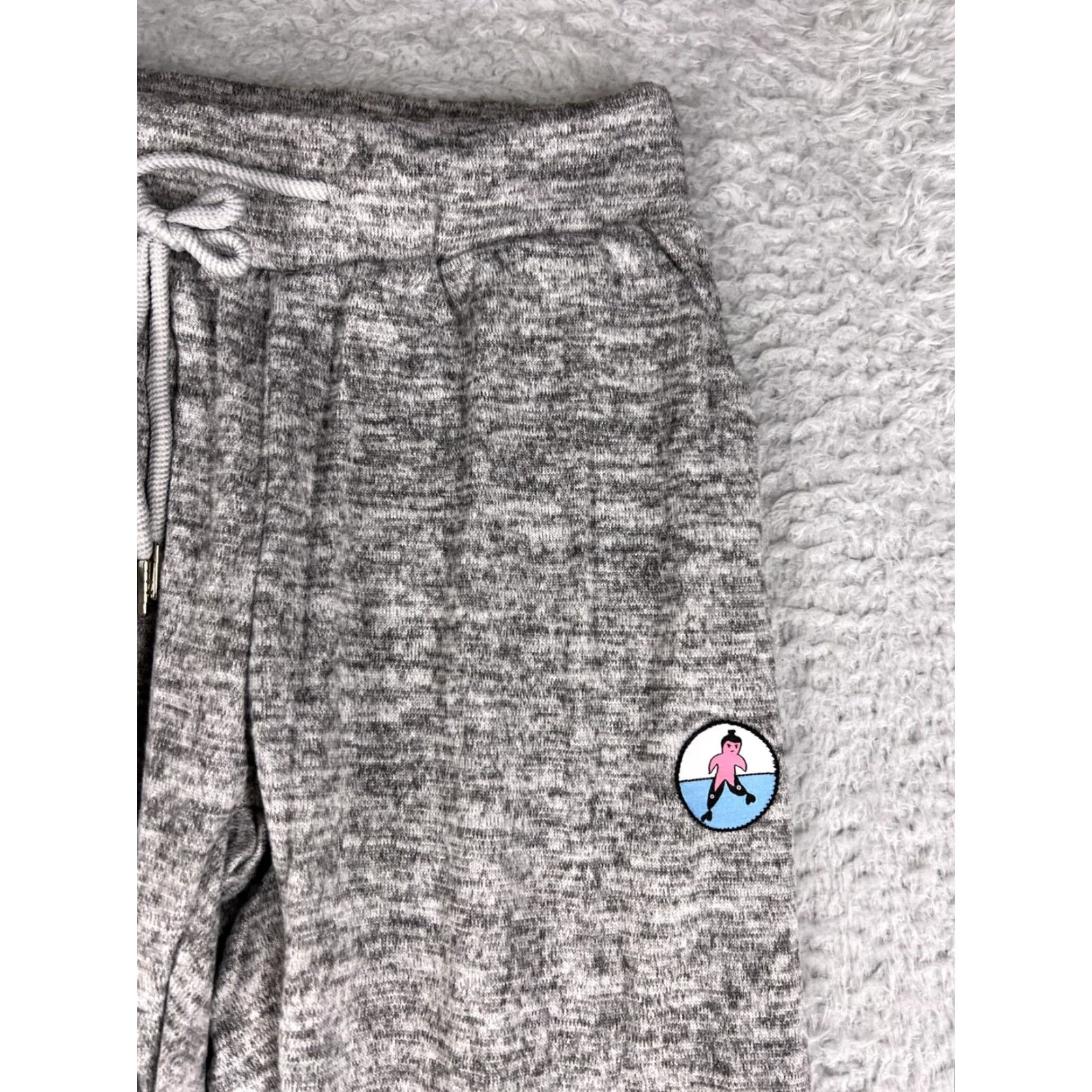 Vintage Clam Digs Womens Joggers Pants Knit Cotton Gray 28 Inseam Small Heather Drawstring Pockets Activewear Casual Womens Medium? Size 28" / US 6 / IT 42 - 3 Thumbnail