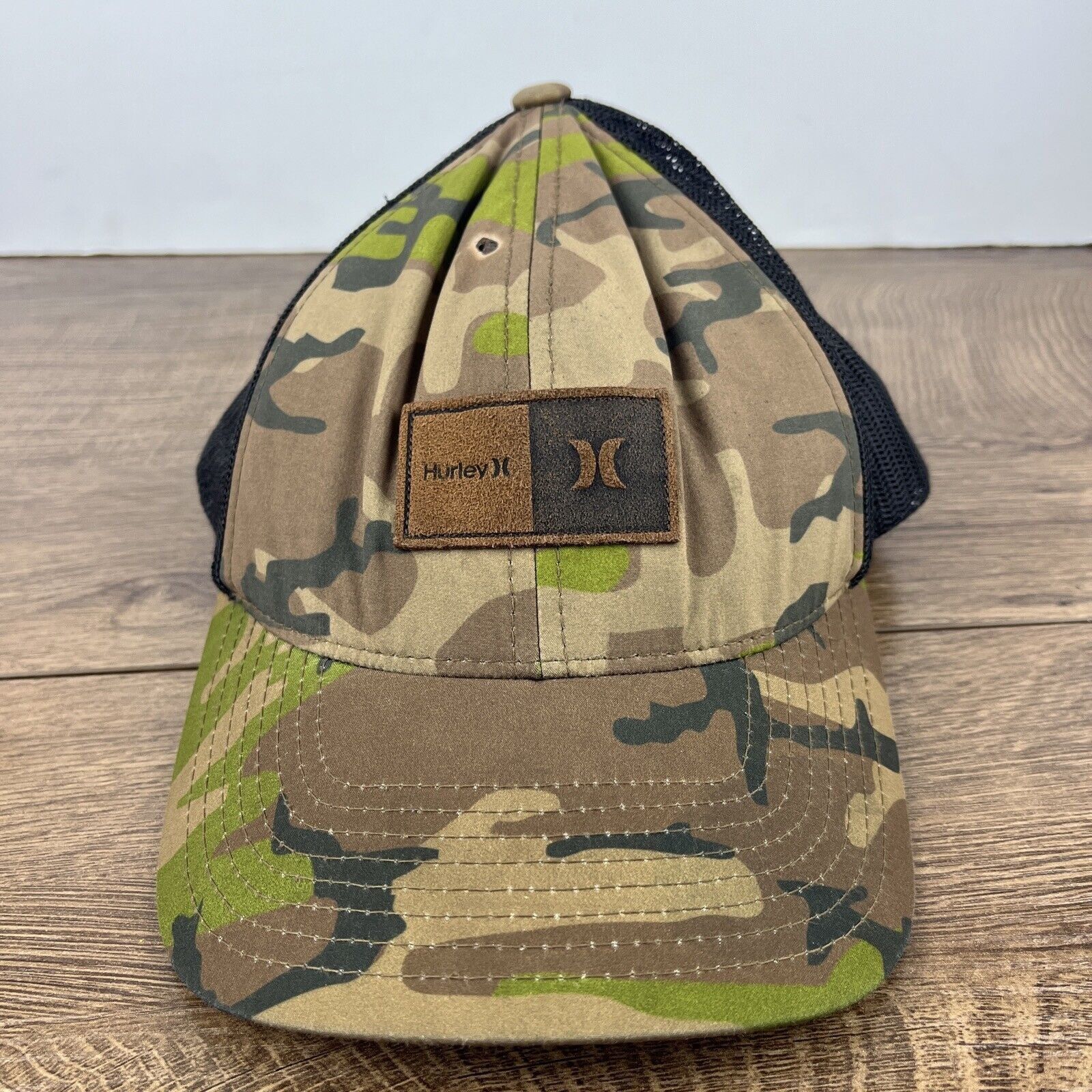 Hurley Hurley Snapback Hat Green Camo Hat Adjustable Adult Size Hat Size ONE SIZE - 4 Thumbnail